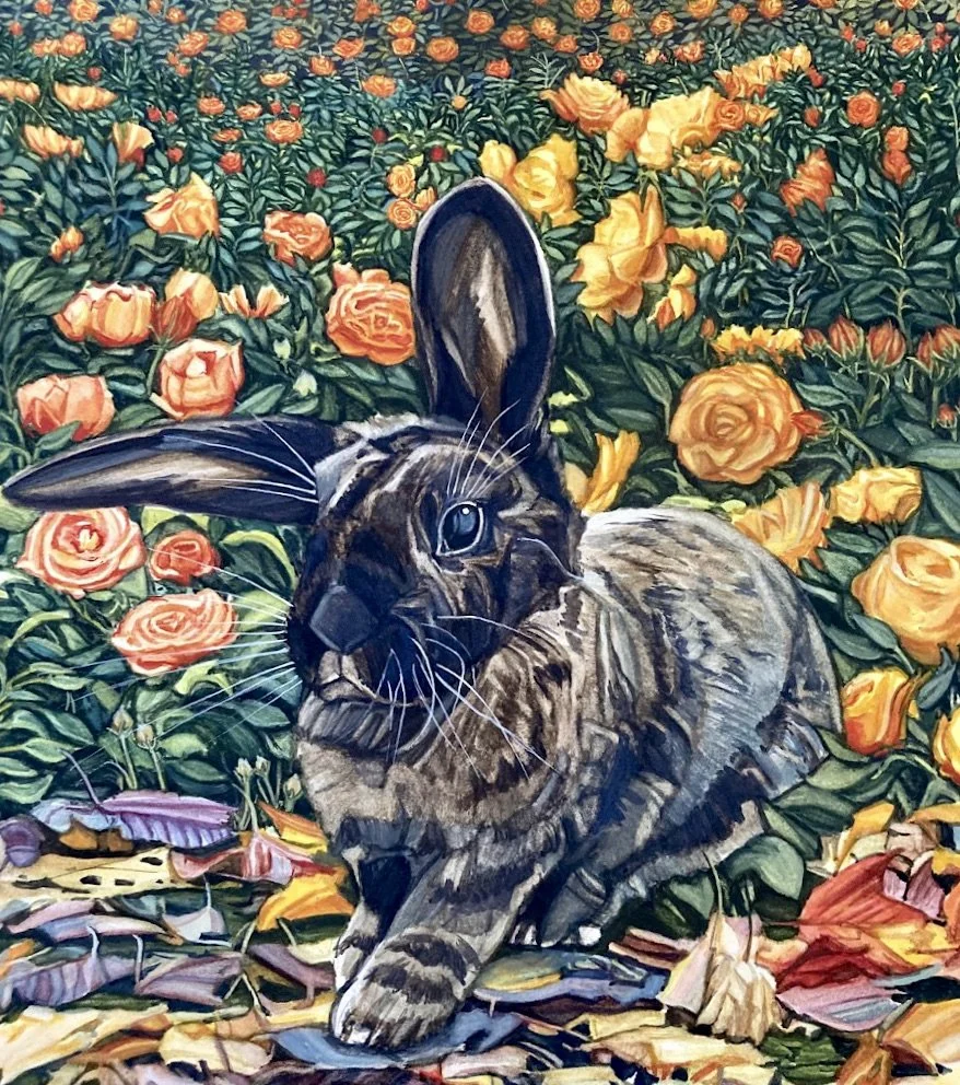 Rose Dumpling, watercolor & gouache 2022