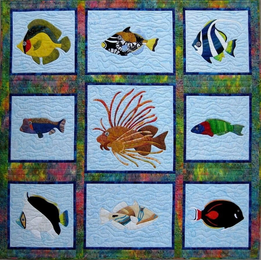 Tropical Fish Sampler — Ohana Quilt Works tropical-fish-sampler-ohana-quilt-works