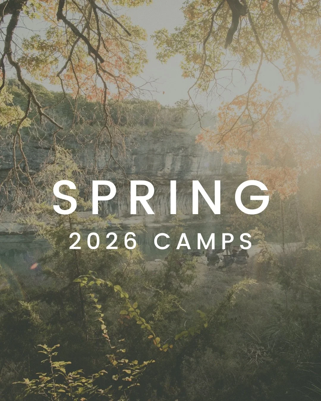 &lsquo;26 SPRING CAMPS:
Our last campout was Dec 2021&mdash;we&rsquo;ve since stoked the fire and are bringing these experiences back! Quality time outdoors with no screens has never been more valuable to us and we want to share that with you irl. Ca