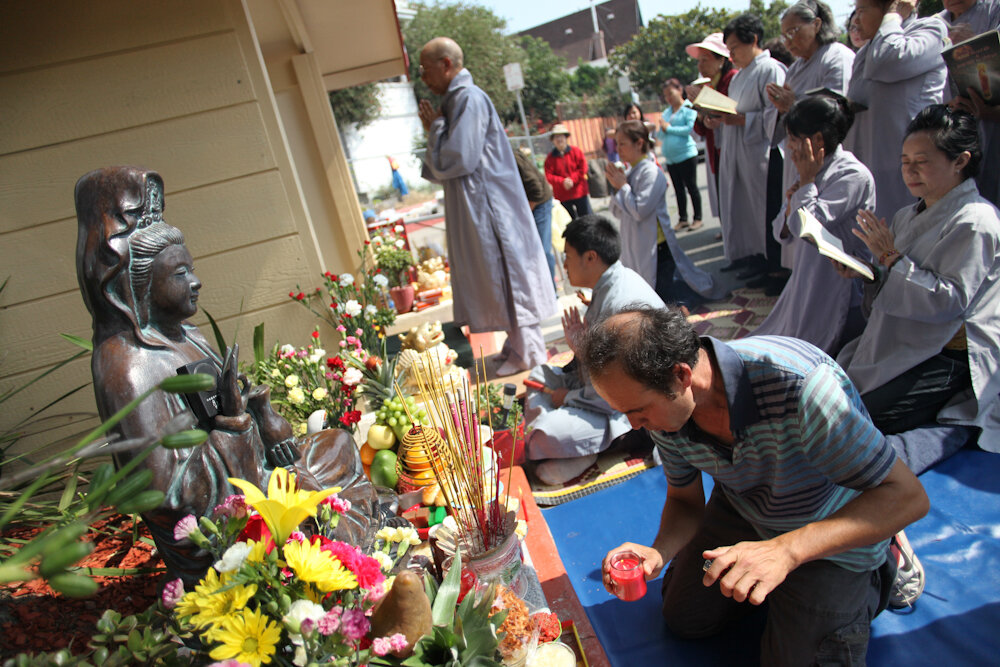  In August 2014, the Vietnamese community celebrated Parent's Day, a Buddhist holiday that honors parents and ancestors.   Photo Credit: Tom Levy 