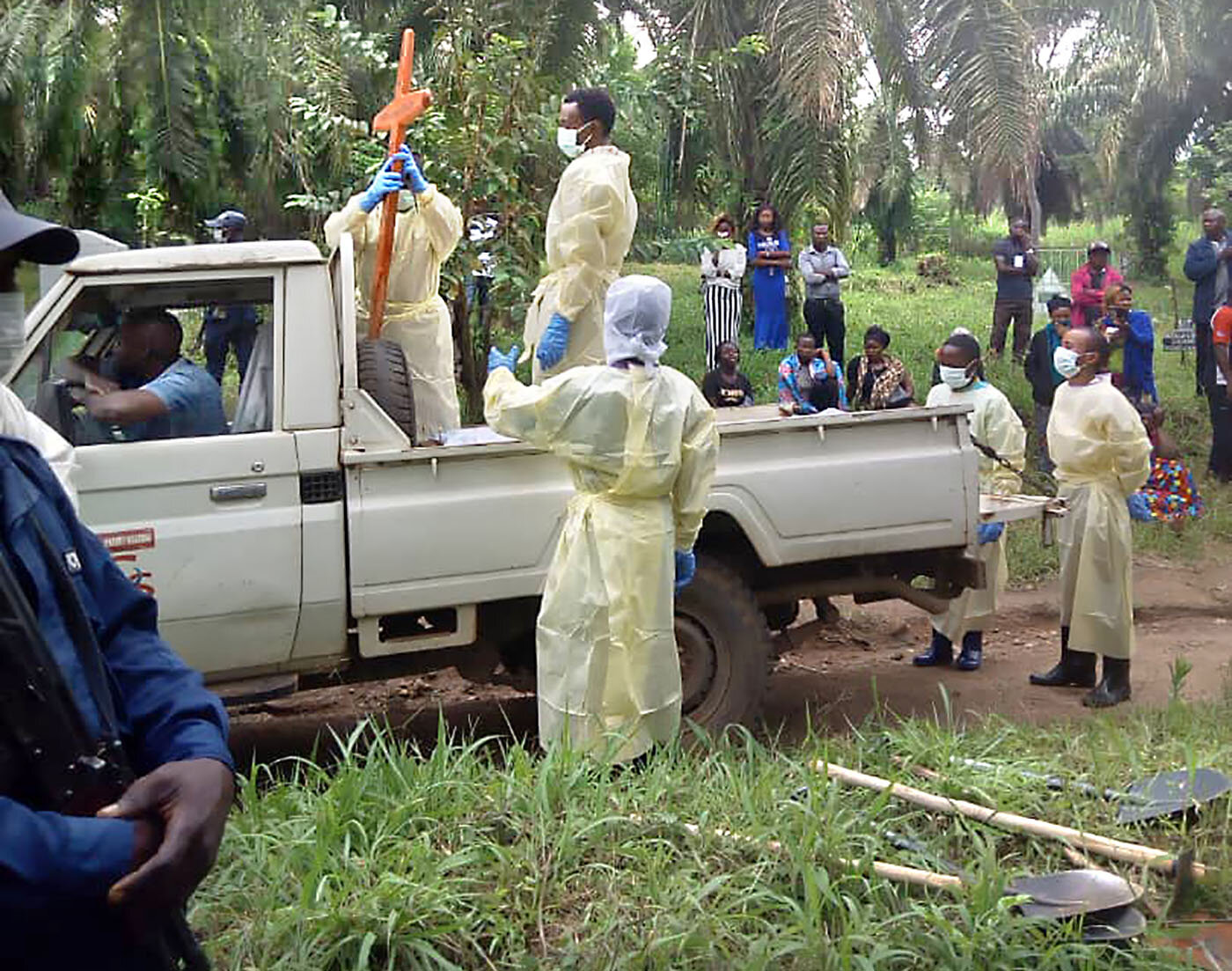 An Ebola funeral in the Democratic Republic of the Congo