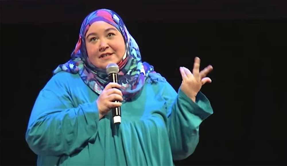 Sofie Lovern on the TED stage