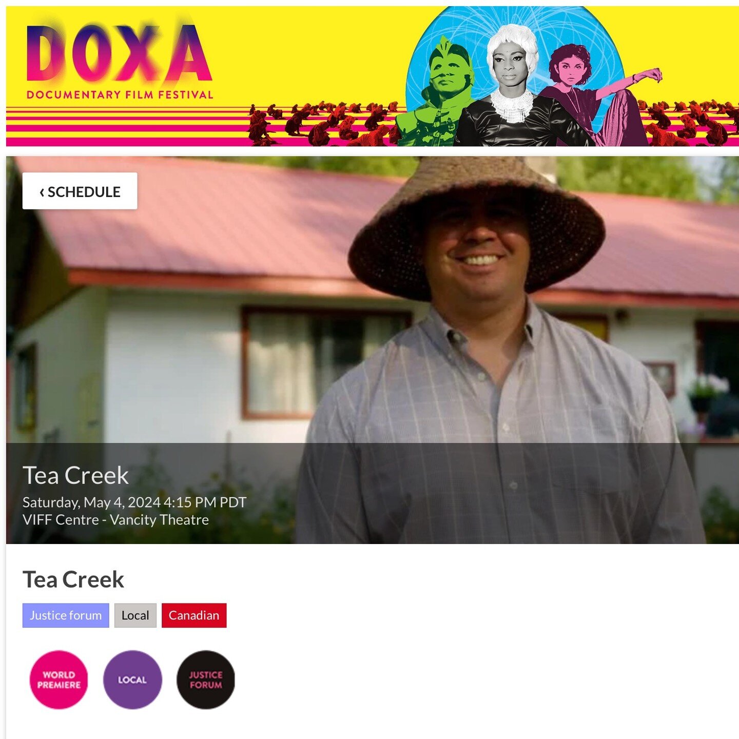 BIG NEWS! The CBC Tea Creek Documentary has its' world premier at @doxafestival! Check out some of the images here, and buy tickets at this link: https://doxa2024.eventive.org/schedule/660793d49341b9002c258e67 @bencoxfilm @winterhawkstudios