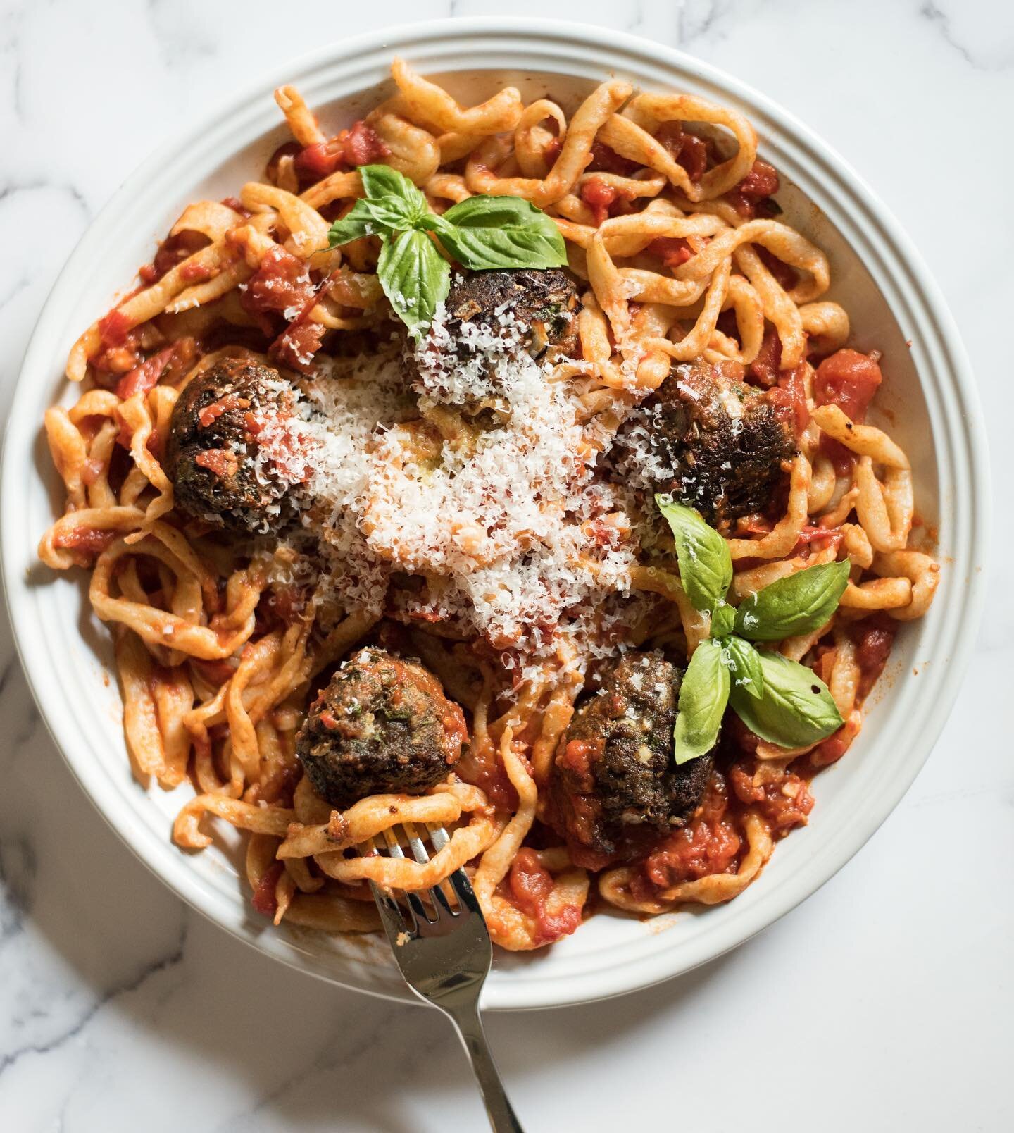 *NEW MENU* Miei amici, get your order in for next week's spaghetti &amp; meatballs! My take on this quintessential Italian dish features homemade pasta, fresh tomato sauce and ground beef meatballs with parmesan, parsley, and secret spices. A combo t