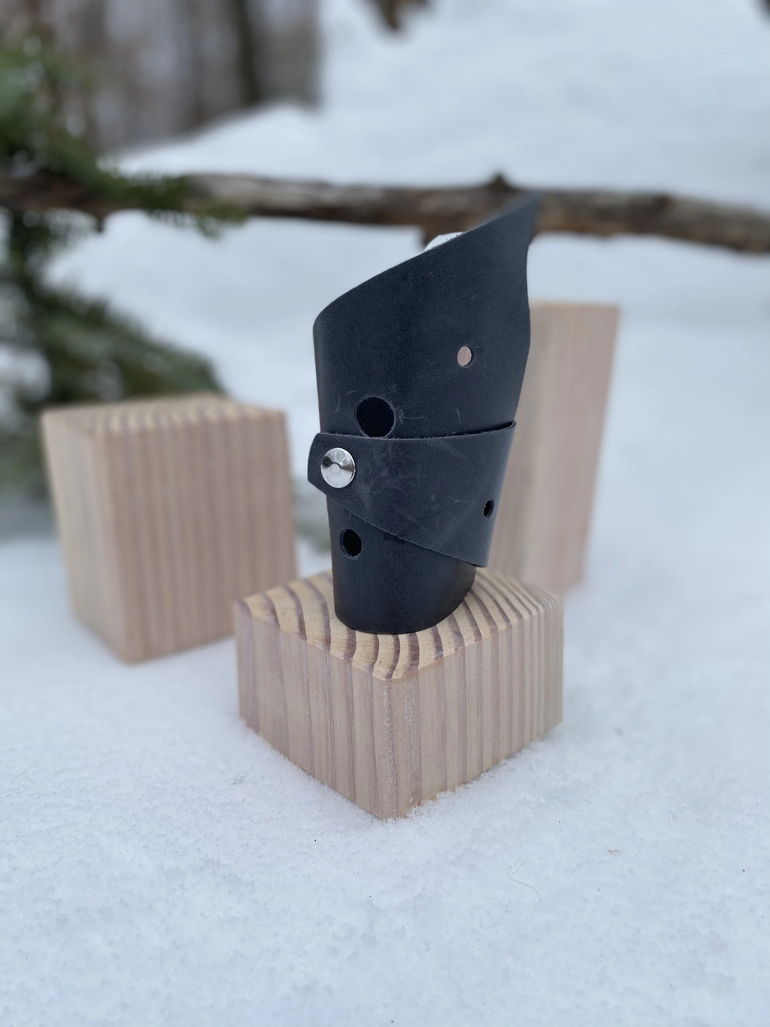 Incarceration Slate Leather Cuff