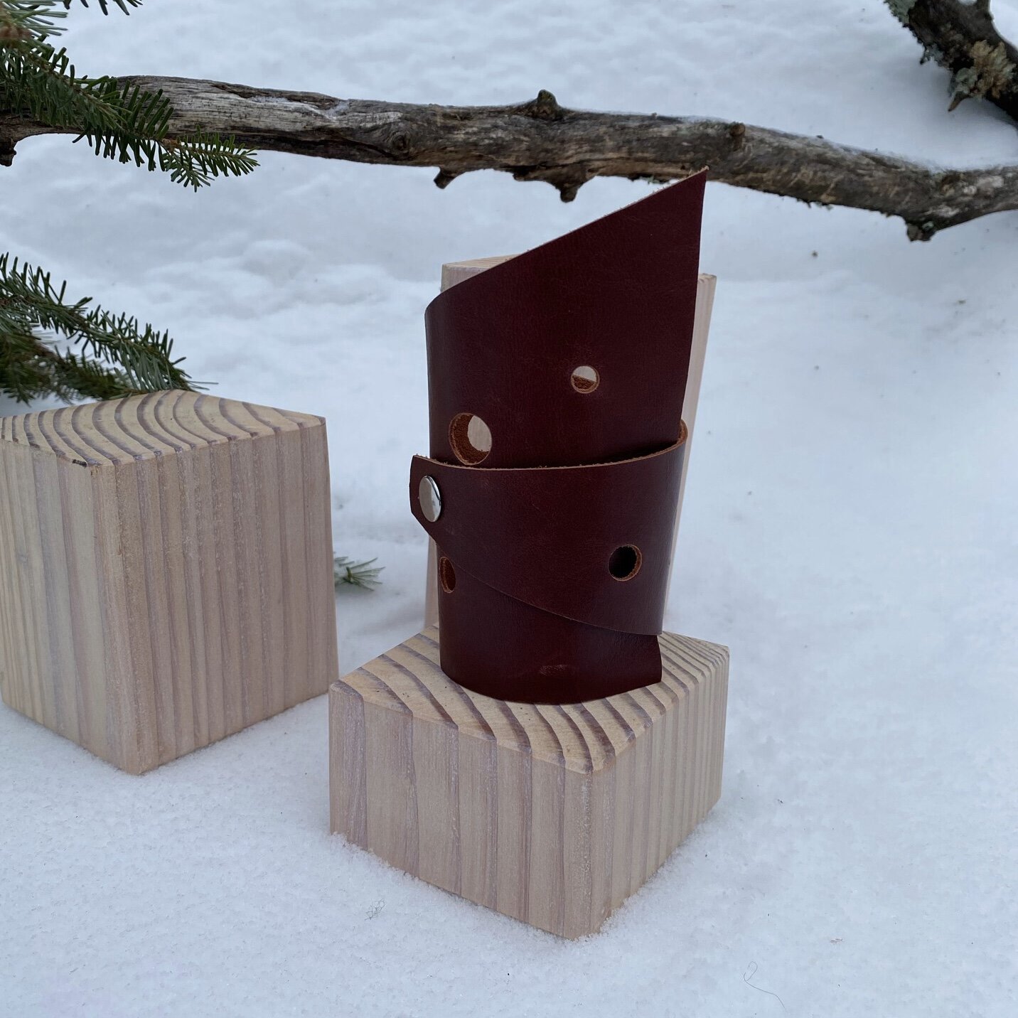 Incarceration Bourbon Leather Cuff