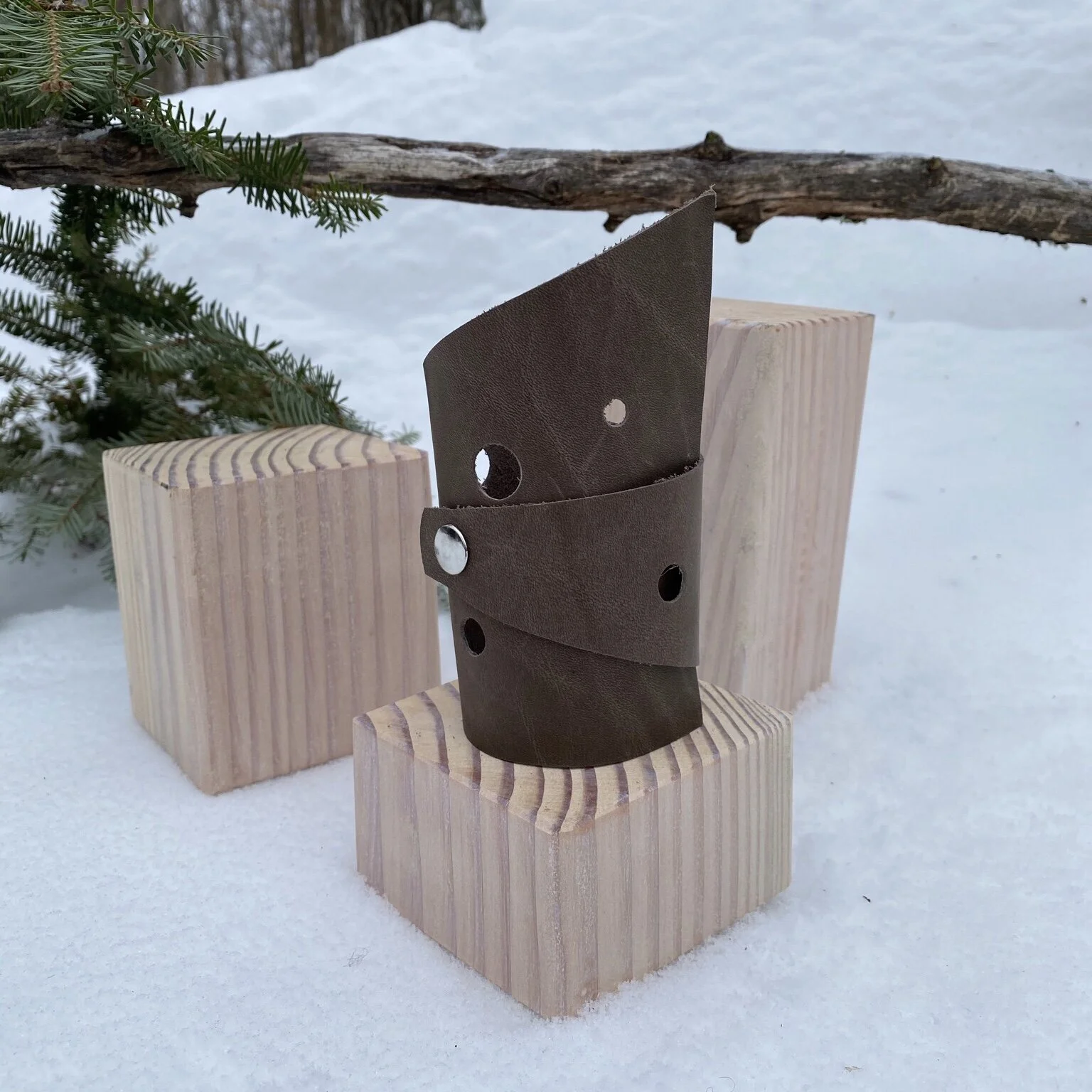 Limited Edition Cocoa Incarceration Leather Cuff