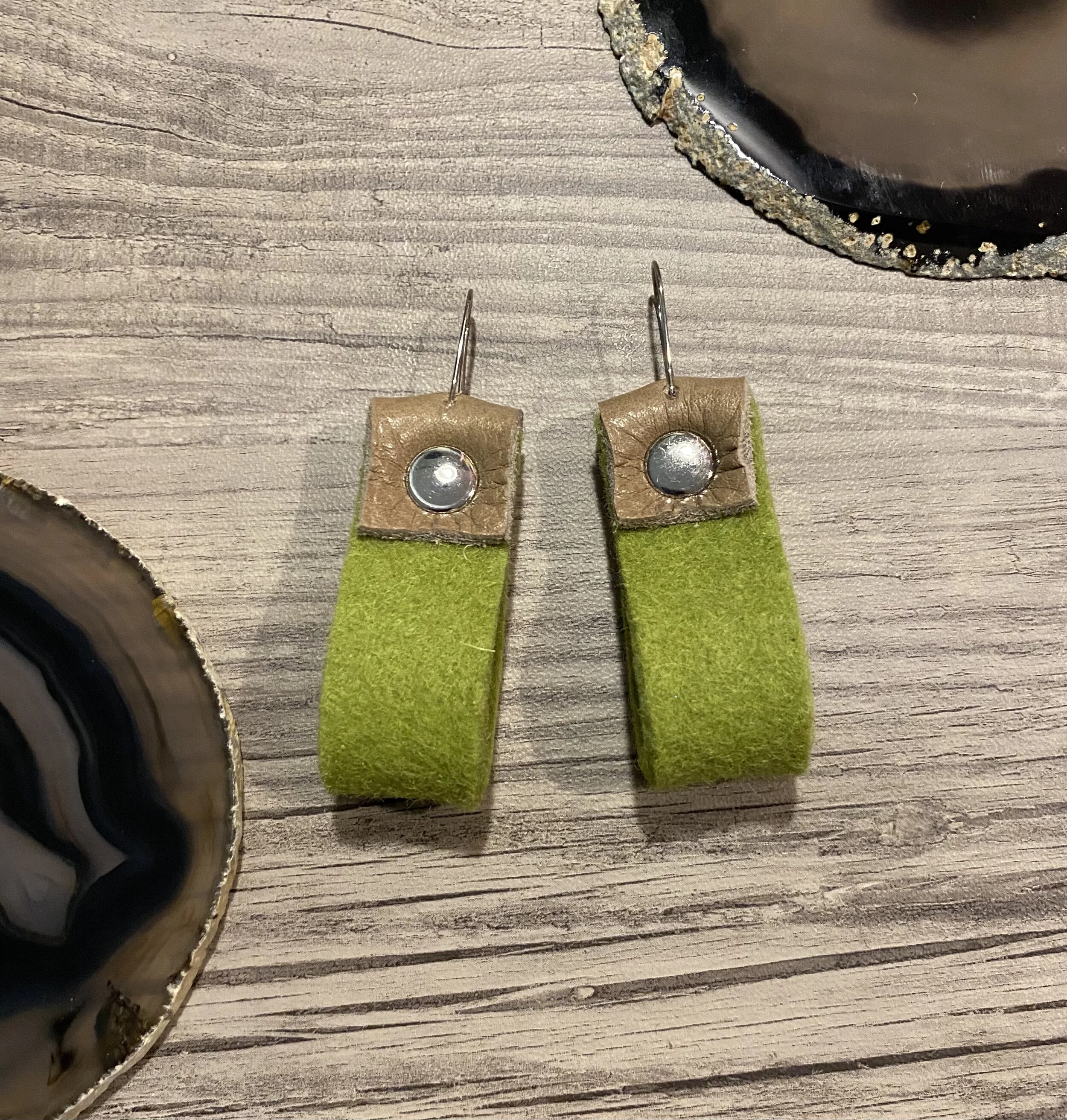 Avocado Green Deux Earring