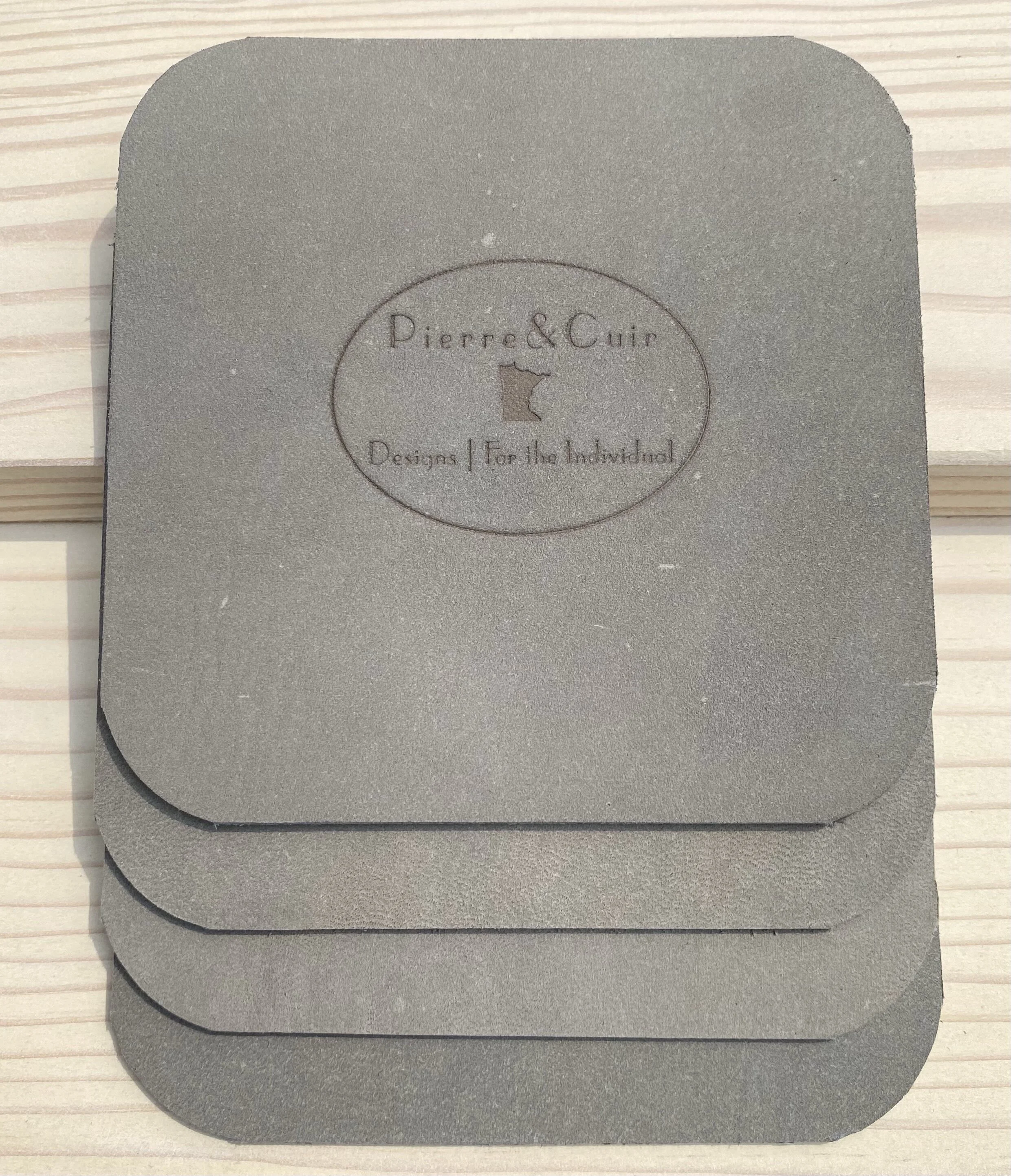 Sky Saddle Leather Coasters