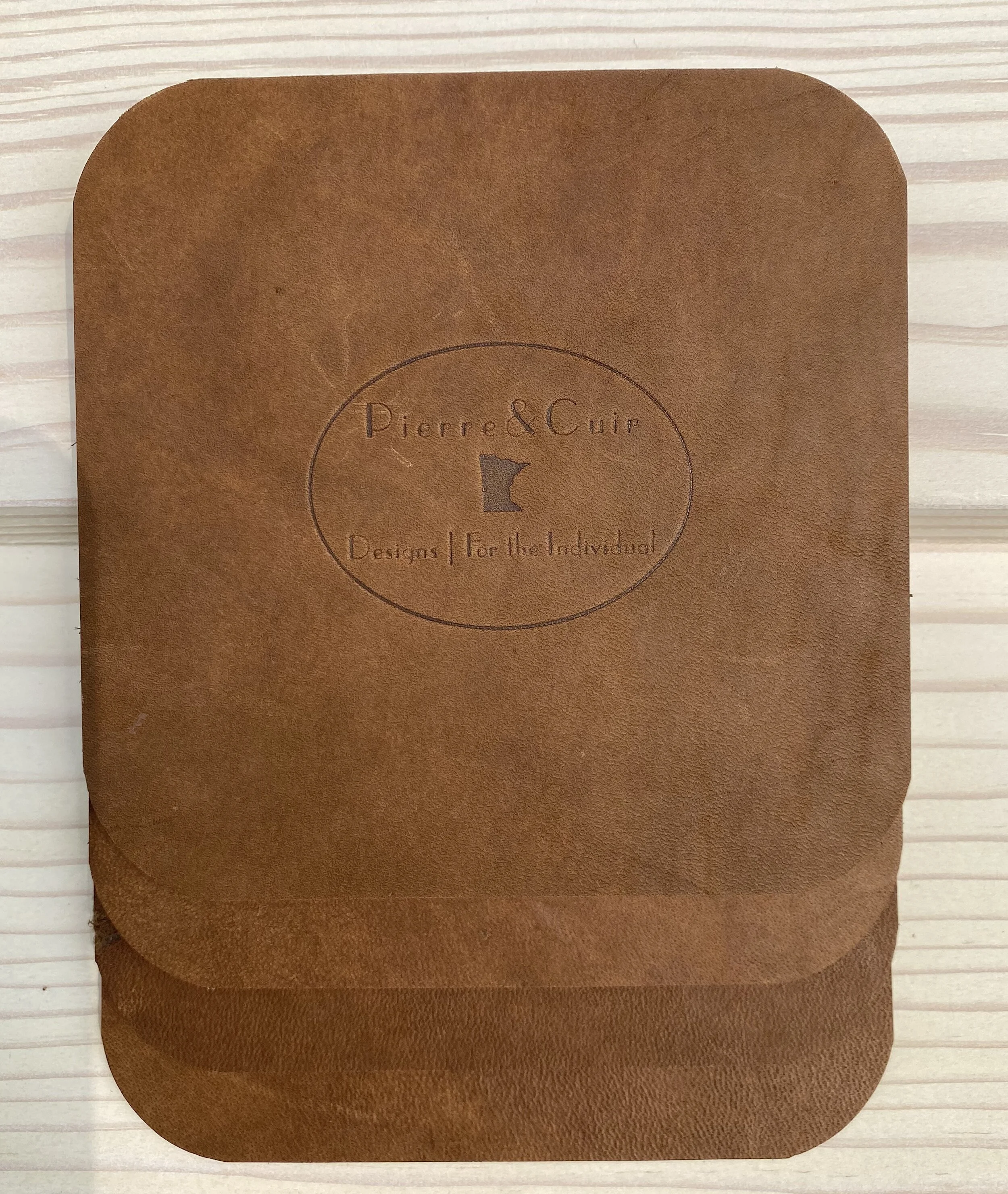 Cinnamon Saddle Leather Coasters