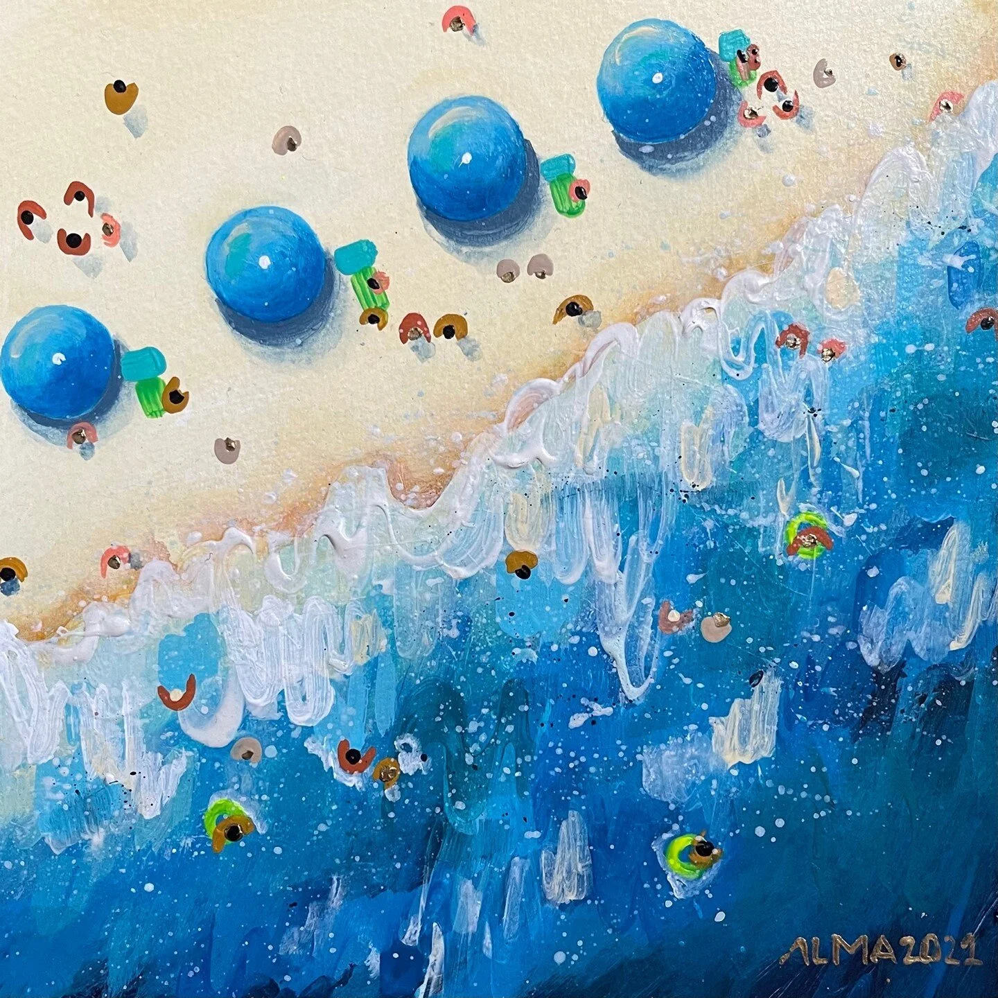 Clear Sunny Day III
Own this stunning peice and make every day feels like  it's summertime!😍💙☀🌊🌴💚
&bull;
&bull;
&bull;
&bull;
#sunshineart #art #acrylicpainting #painting #artist #sunshine #abstractart #artwork #abstractpainting #acryliconcanvas