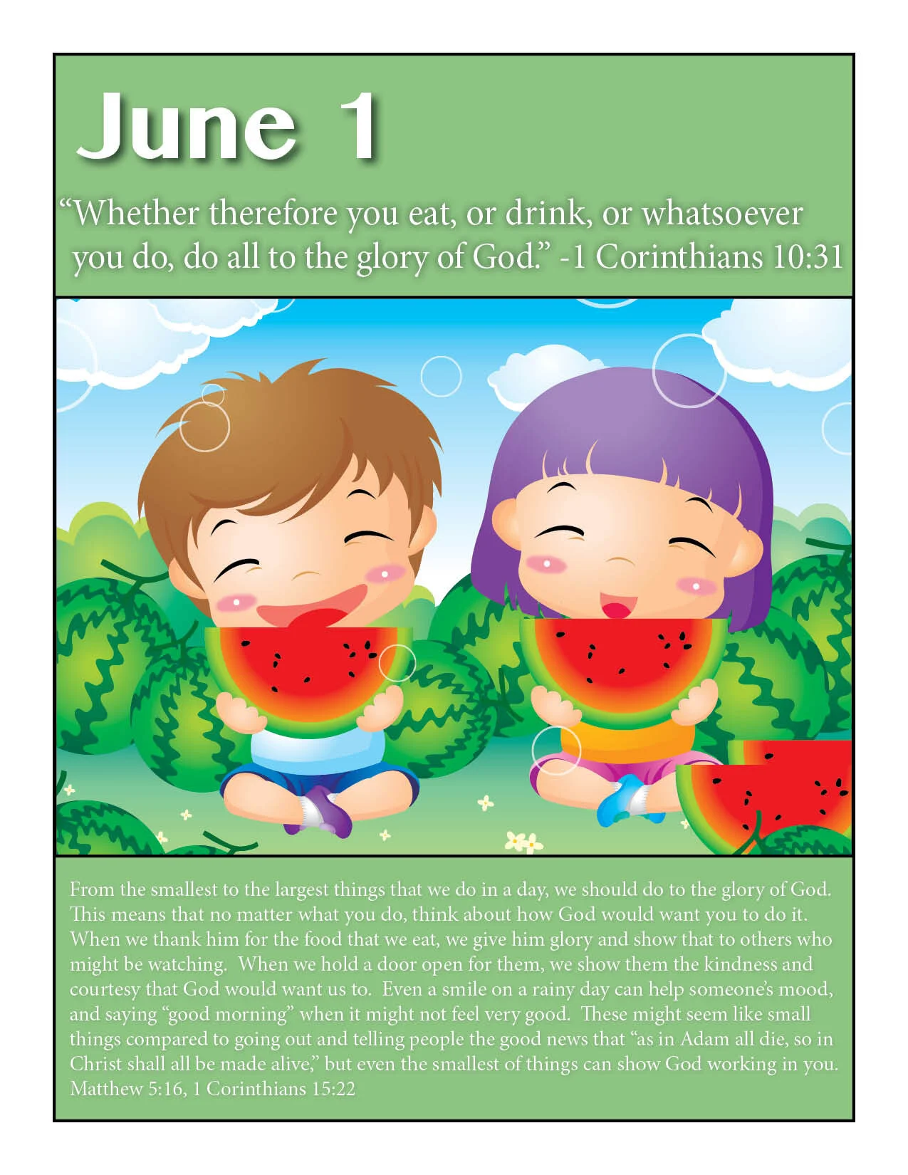 June 1