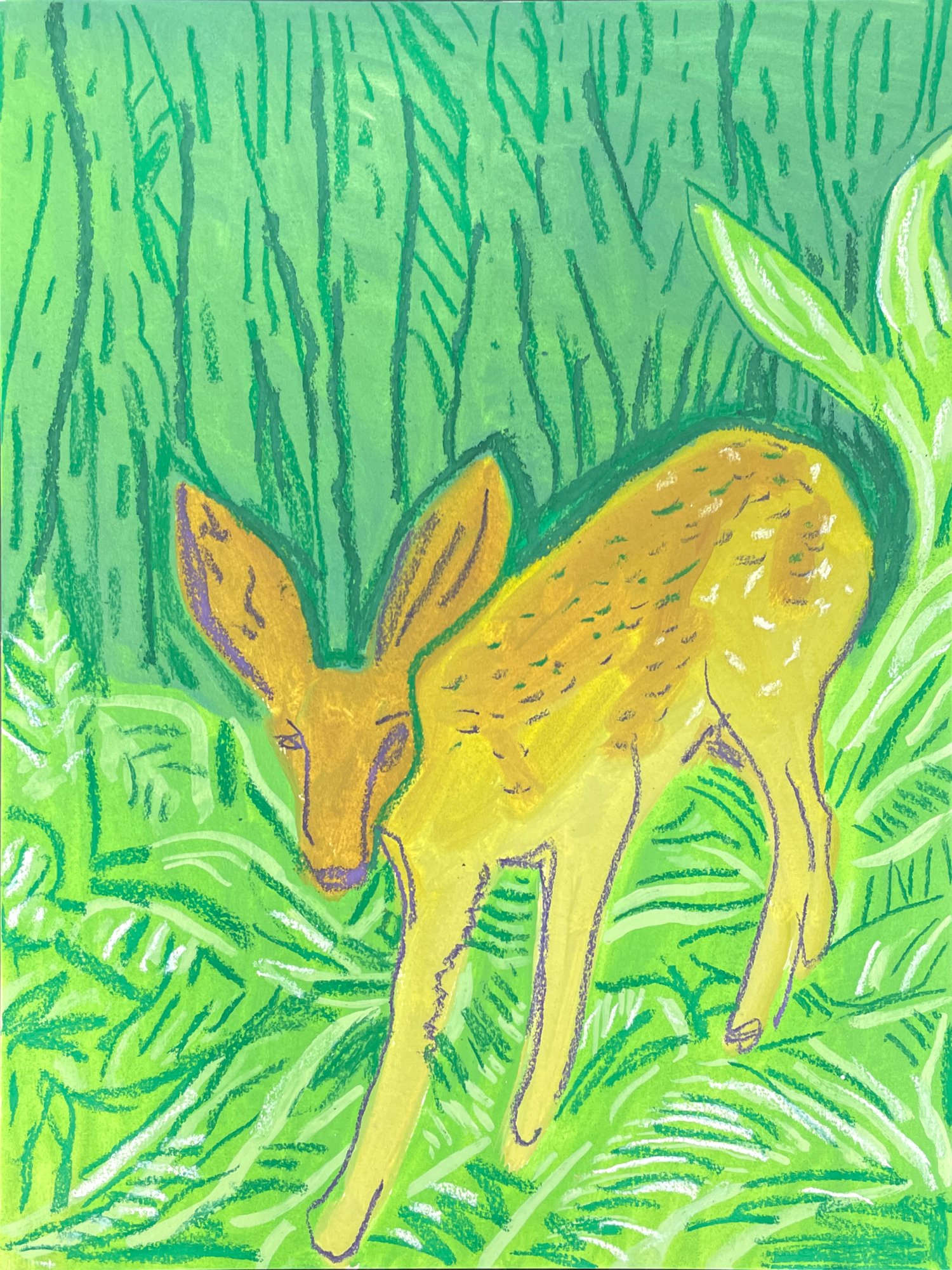 Doe and Hostas