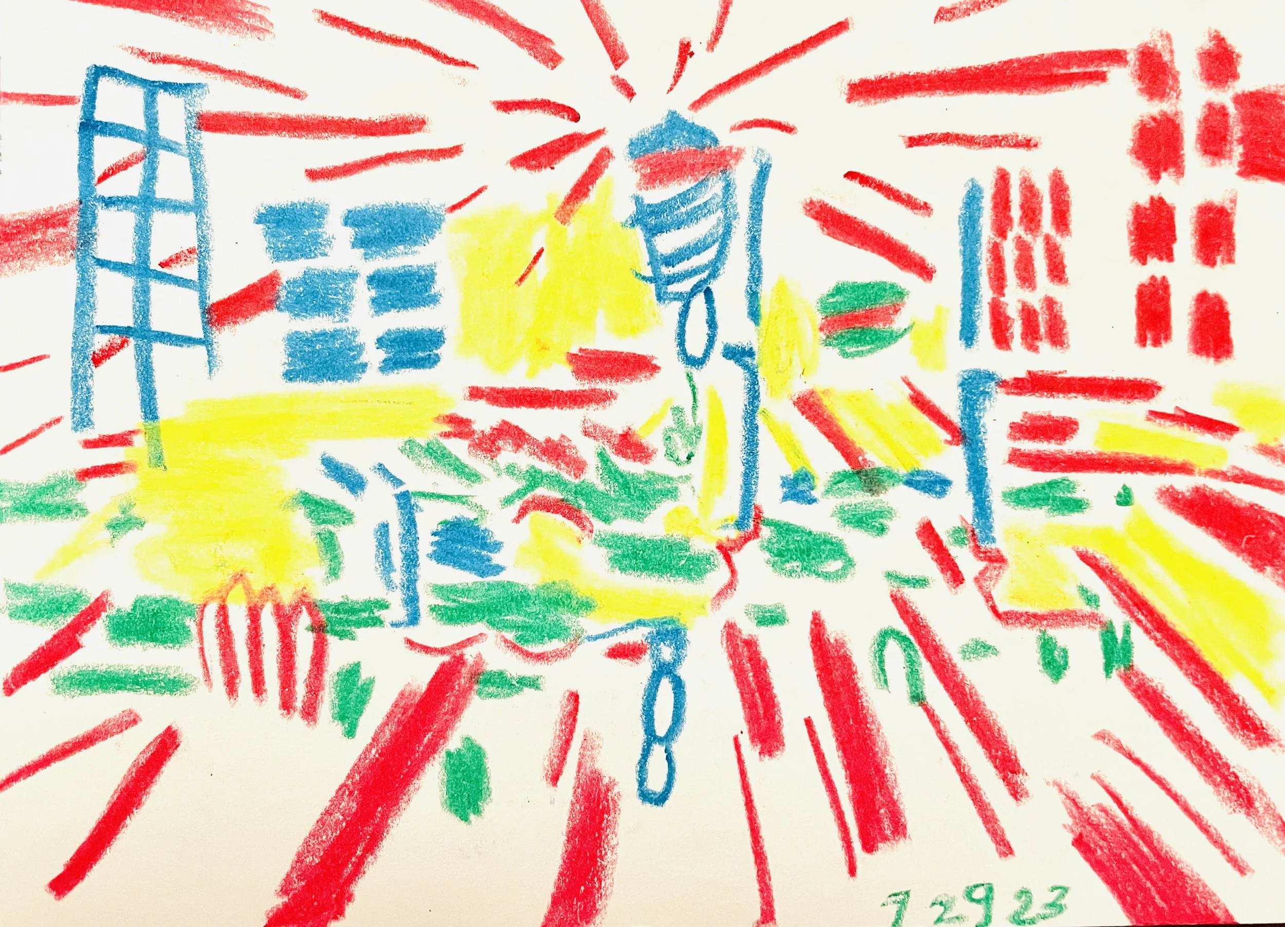 Crayon drawing