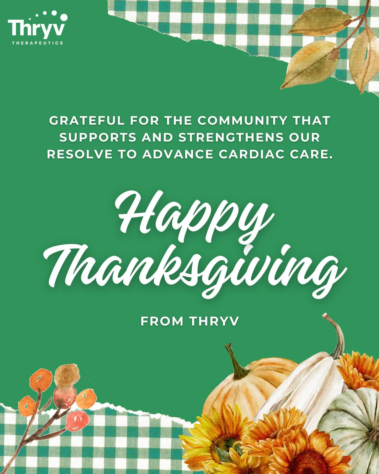 Grateful today and every day for the incredible community that supports and strengthens our work in cardiac care. 💛

To the patients, families, advocates, clinicians, scientists, and partners who inspire us&mdash;thank you.
Wishing you all a warm, p