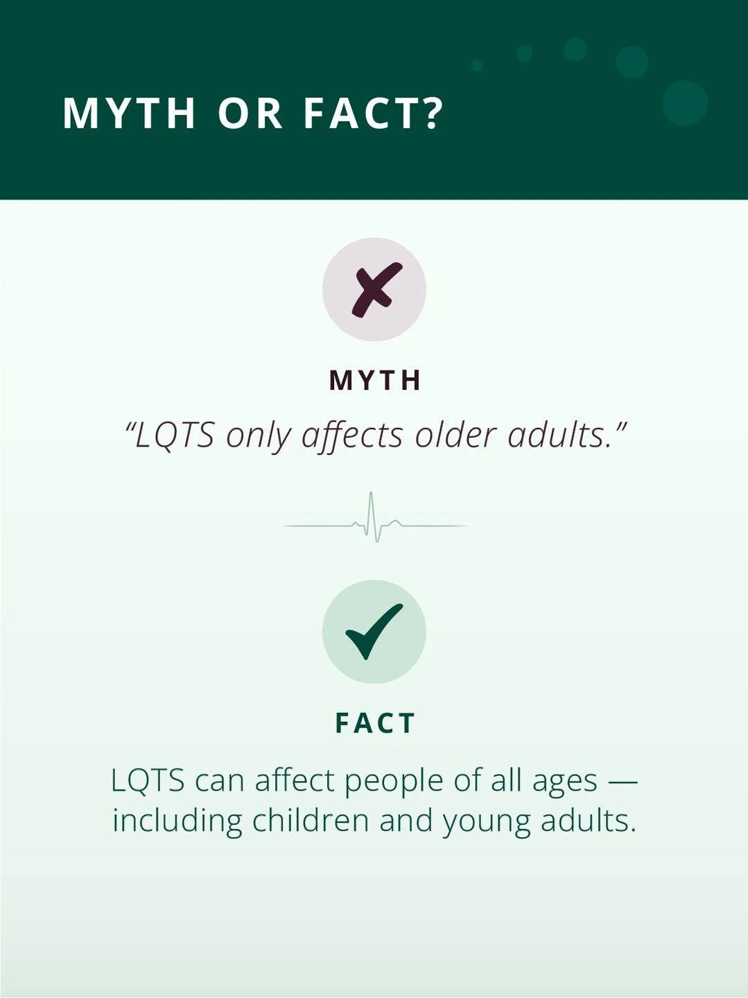 Knowing the facts can help support earlier recognition and care.

#LongQTSyndrome #HeartHealth #RareDisease #AwarenessMatters #PatientEducation