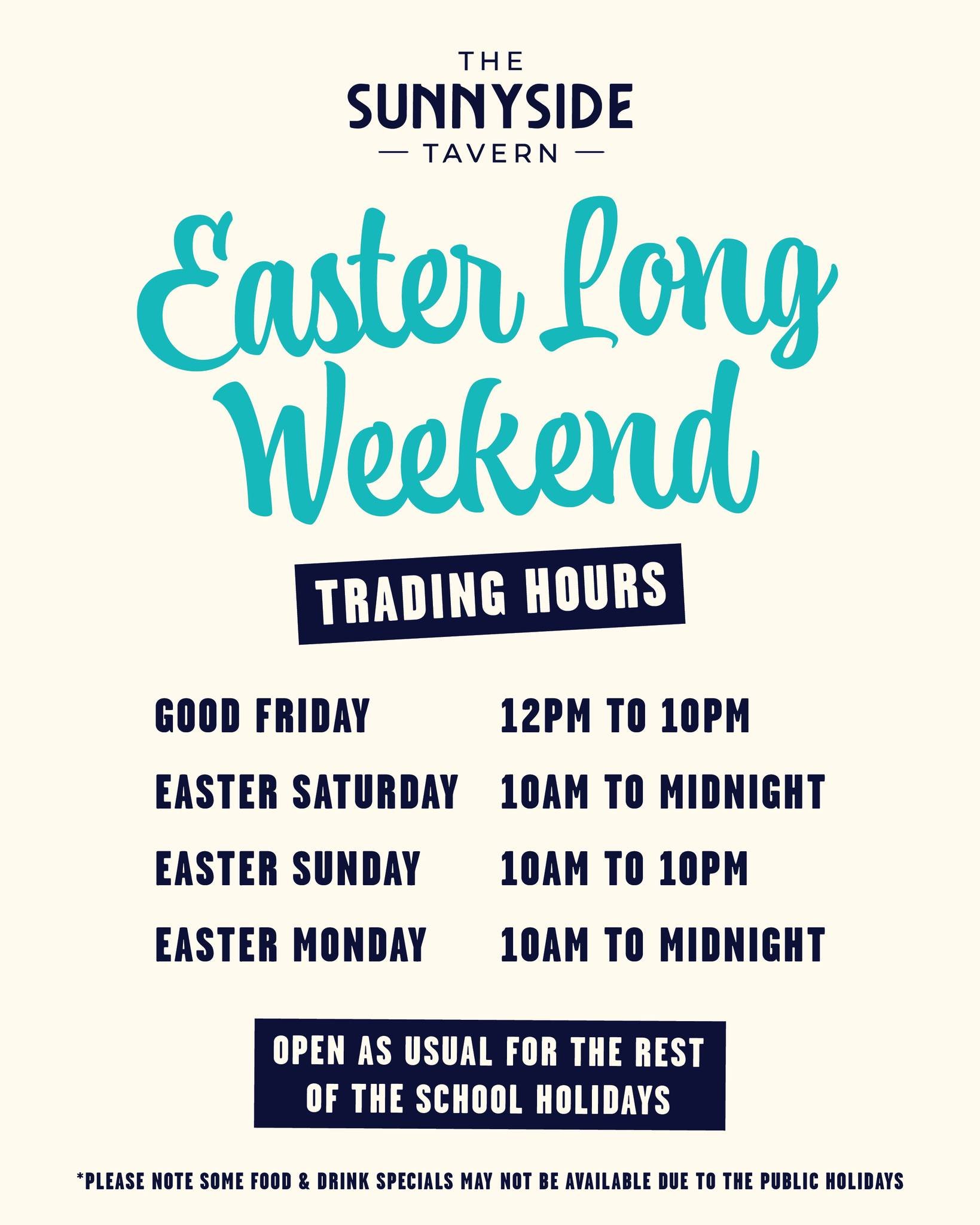 🐣 Easter Trading Hours 🐣

Who are you bringing along this Easter? 👇