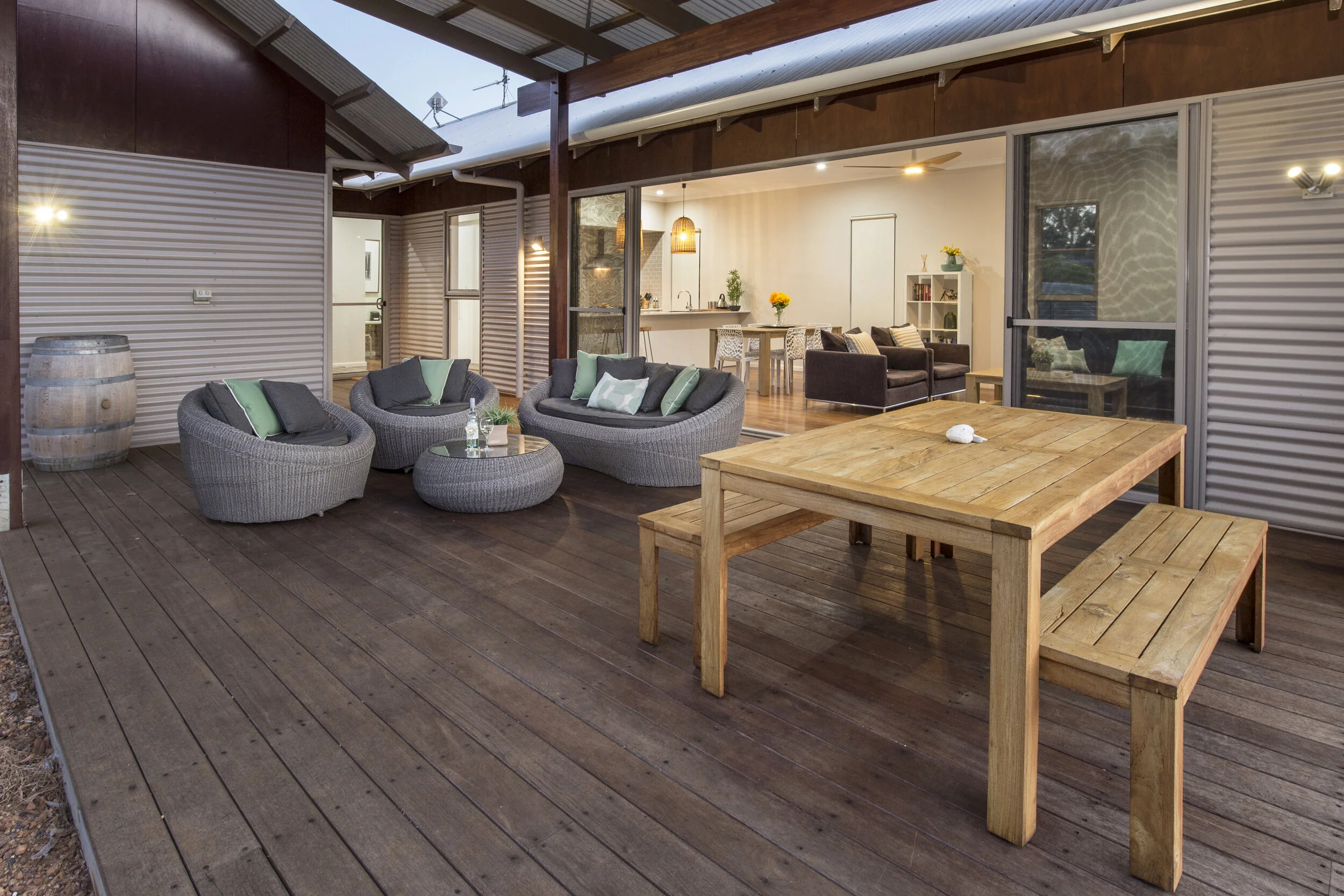 The Deck Margaret River holiday home rear view.