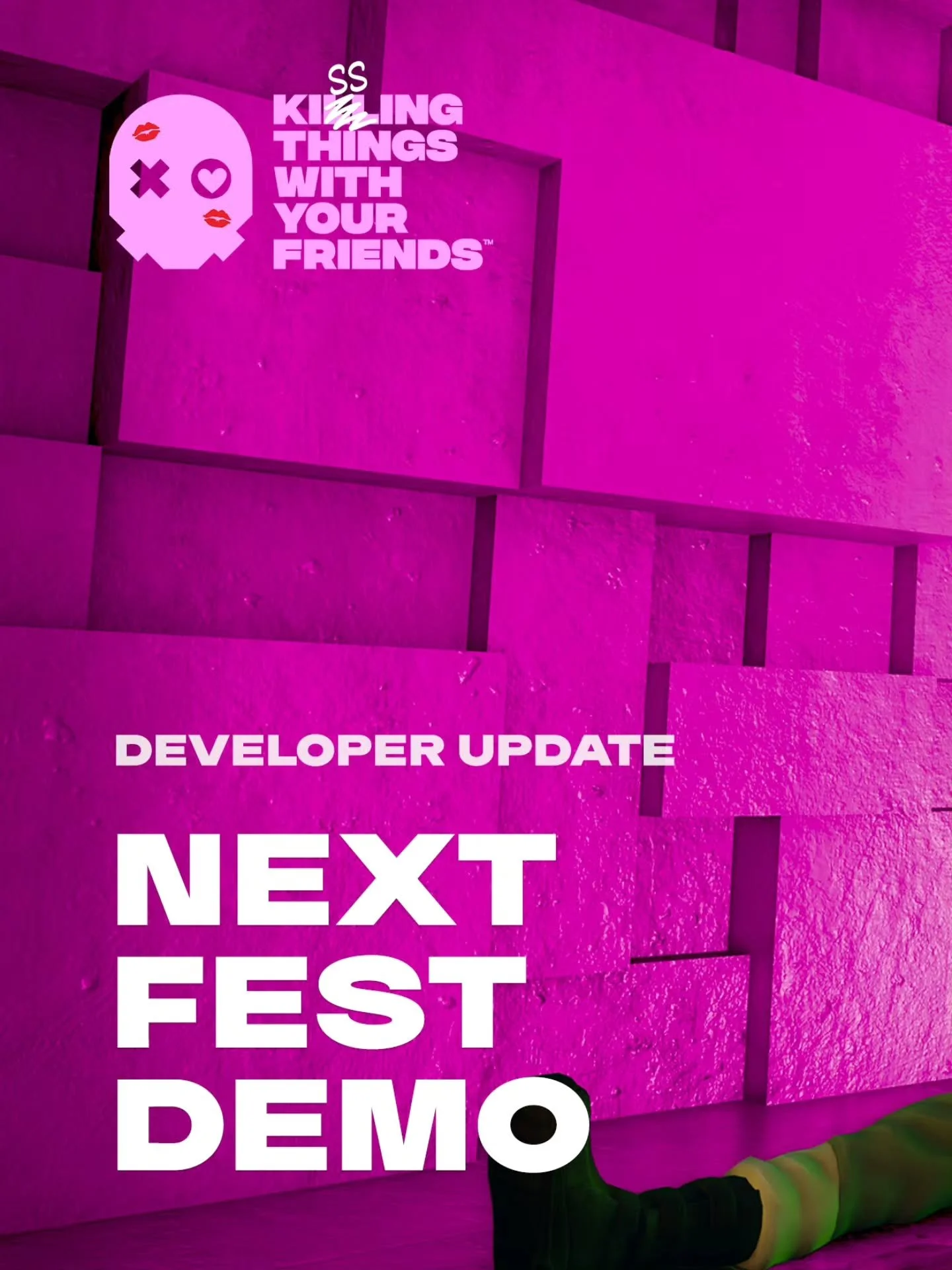 Ever wanted to just kiss things with your friends? Now's your chance!

Our Steam Next Fest demo is LIVE! Until October 26, you and your friends can kiss all sorts of things in our game.

🔗 Demo link in bio!

Rip limbs off mutants and use them as wea