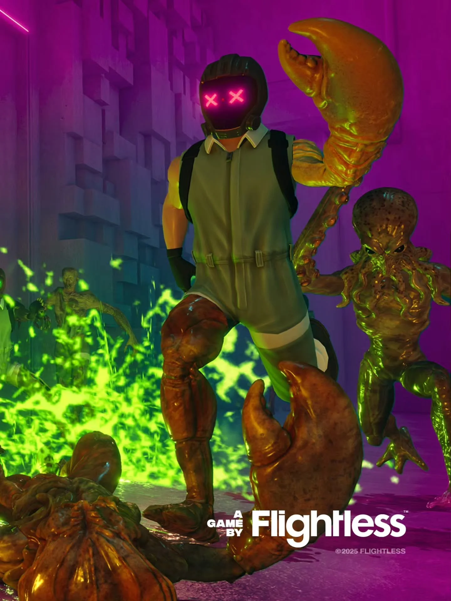 Ever wanted to just kiss things with your friends? Now's your chance!

Our Steam Next Fest demo is LIVE! Until October 26, you and your friends can kiss all sorts of things in our game.

🔗 Demo link in bio!

Rip limbs off mutants and use them as wea
