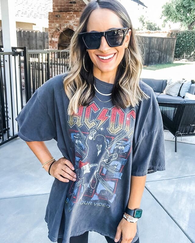 Another day, another graphic tee! Happy hump day! ❤️Sharing my favorite Amazon sunglasses on stories today! http://liketk.it/2QG8G #blogger #lifestyleblogger #ootd #acdc #liketkit #LTKstyletip #LTKunder100 @liketoknow.it Shop my daily looks by follow