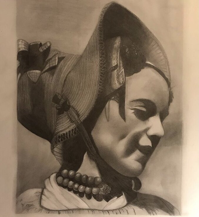 "1905," Graphite, Paper, 2019
