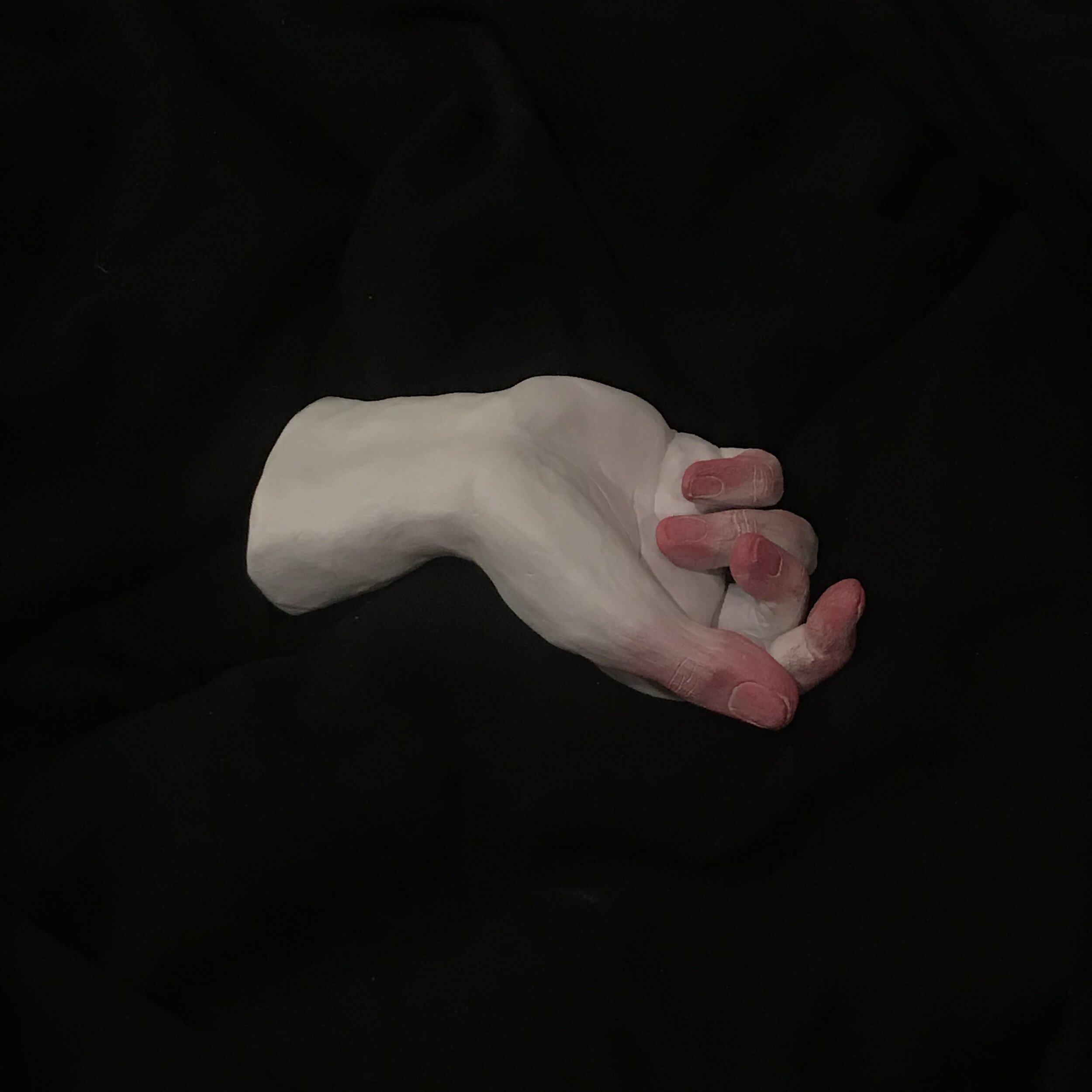 "Rosy Cheeks, In From the Cold," 2020
Sandstone Clay, Acrylic Paint, Powdered Blush