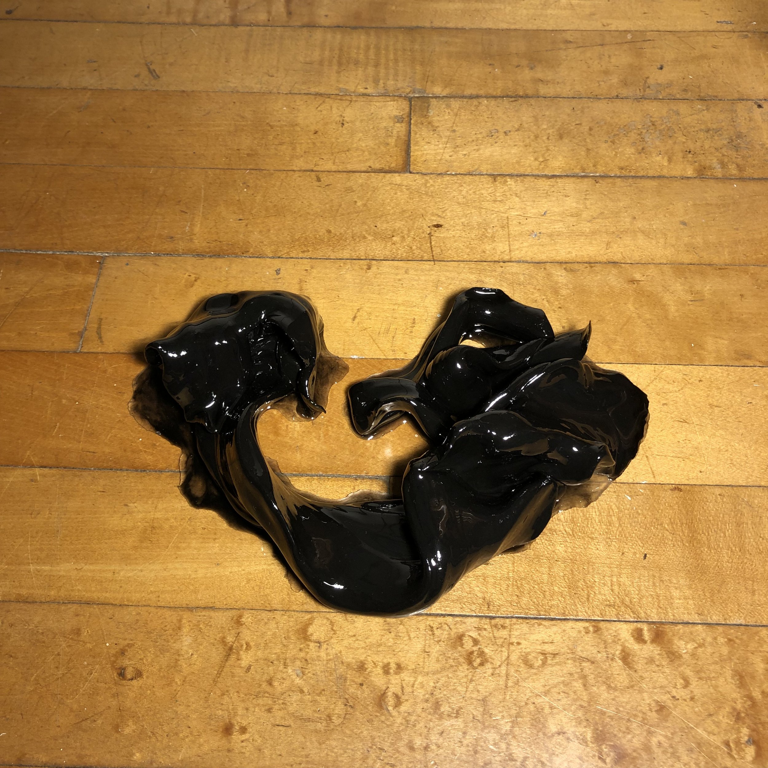 "Seeping," 2021
Sandstone Clay, Acrylic Paint, Epoxy Resin