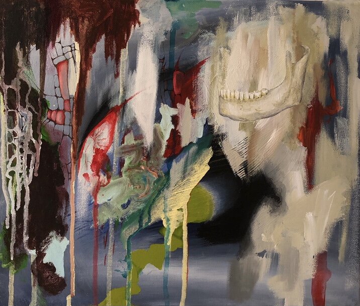"Sinew Sugar,"
Acrylic, Canvas, 2021