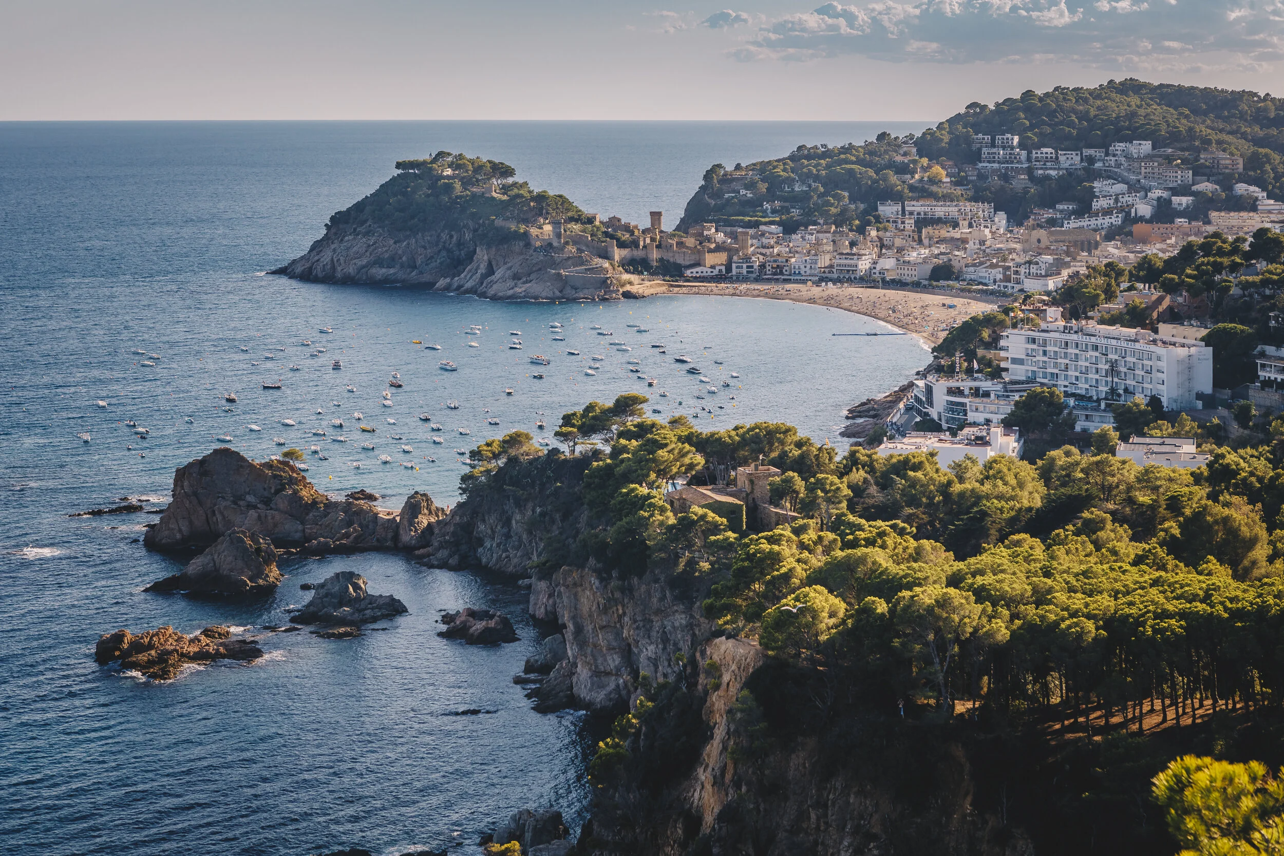 Views of Tossa de Mar, Costa Brava, Spain.