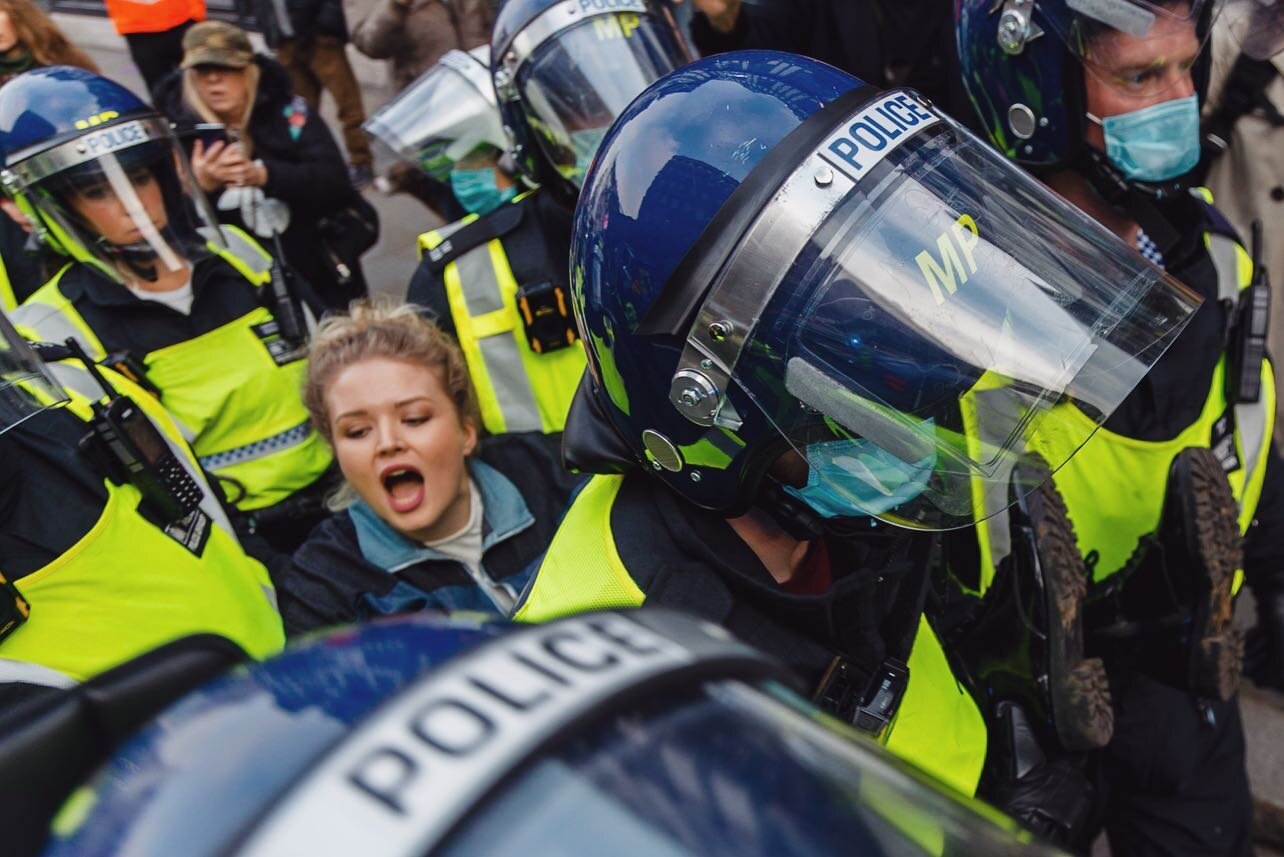 I never wanted to get political here but I witnessed this kind of brutality from the Met Police in London today. A peaceful protest of all kinds of citizens wanting to voice an opinion. Seems the right to protest is no longer a basic right. #freedom 