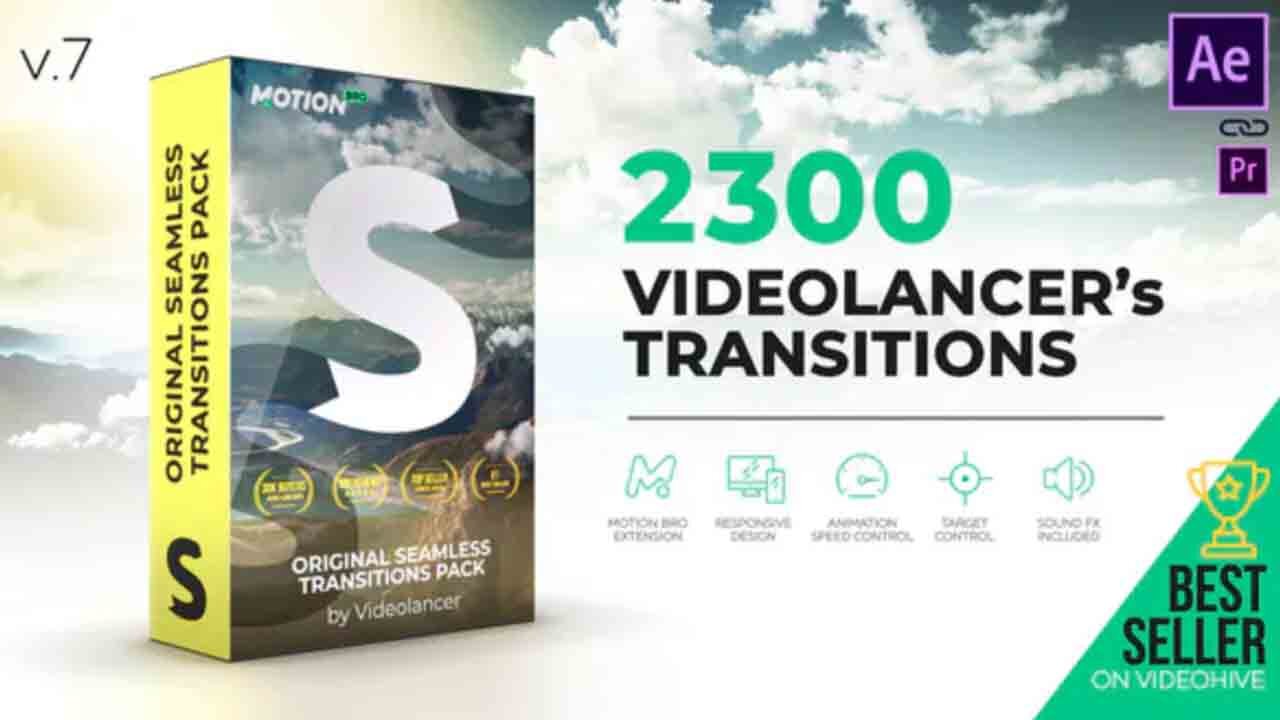 Videolancer's Transitions | Original Seamless Transitions Pack