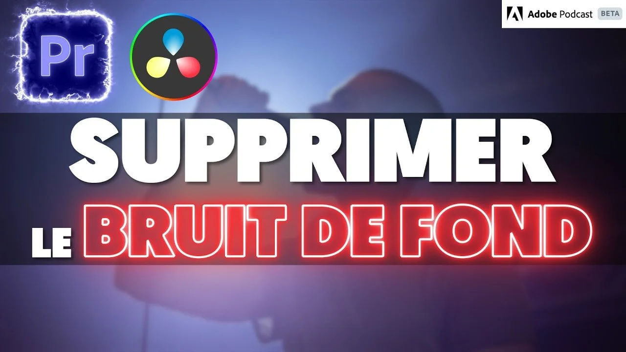 SUPPRIMER un BRUIT DE FOND d’une VIDÉO facilement (Premiere Pro ou DaVinci Resolve) I Adobe Podcast