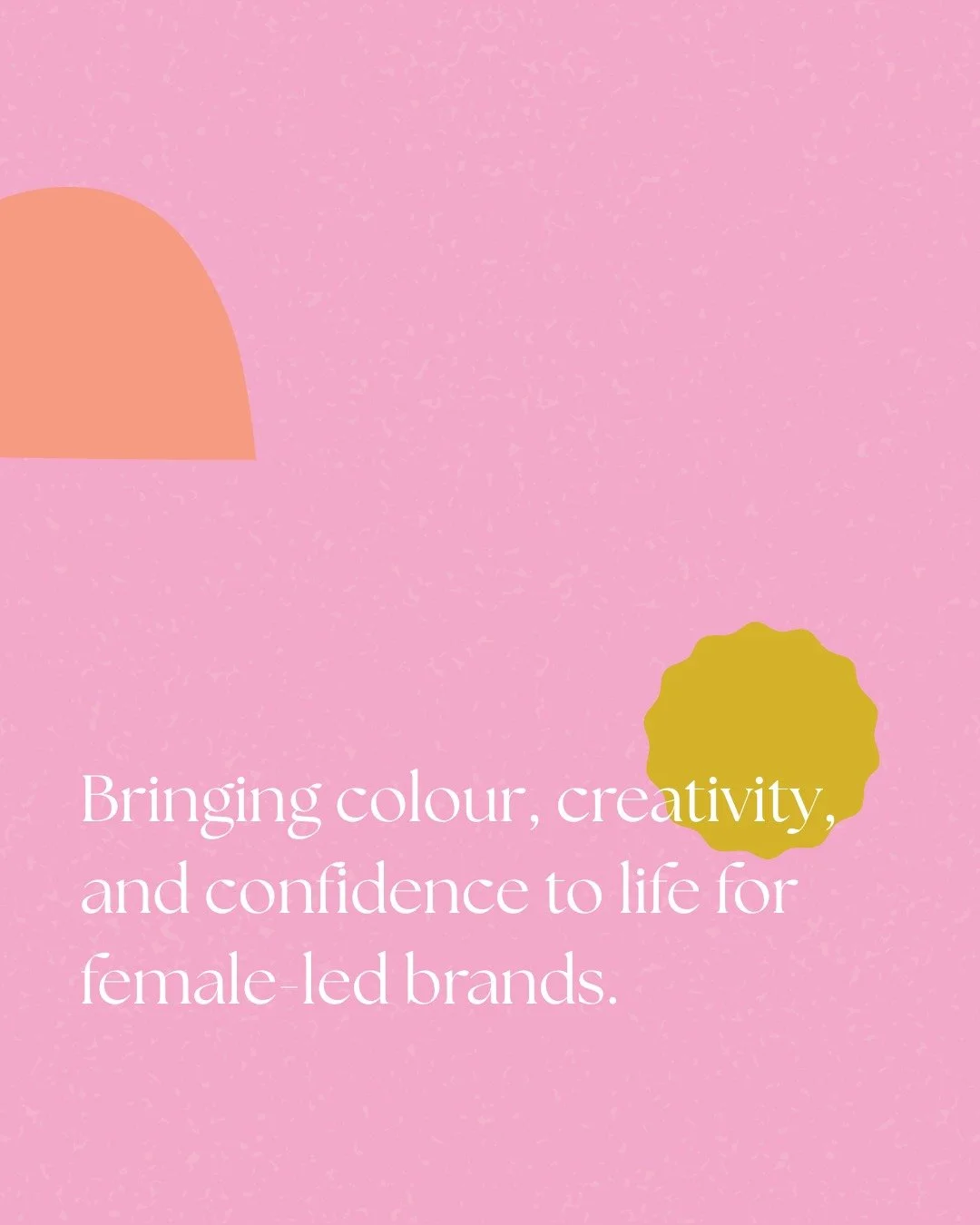 I help female-led brands feel confident in their visual identity. Packed with fun, colourful designs that you can't wait to show the world! ✨

Are you ready for that feeling?! Get in touch now for the last 2 branding spots for the year. End this year