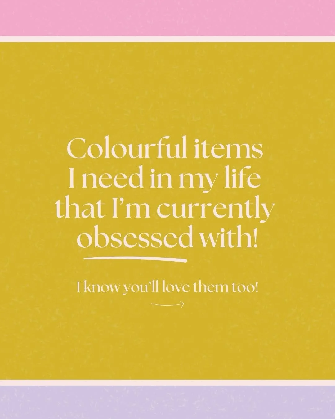 Oh, I keep seeing the cutest items lately so I&rsquo;m saving them for when I can splurge.... 😂
This post might have to become a series for all you colour lovers out there. 

What items are on your radar?! Tell me your favourite brands that love a l