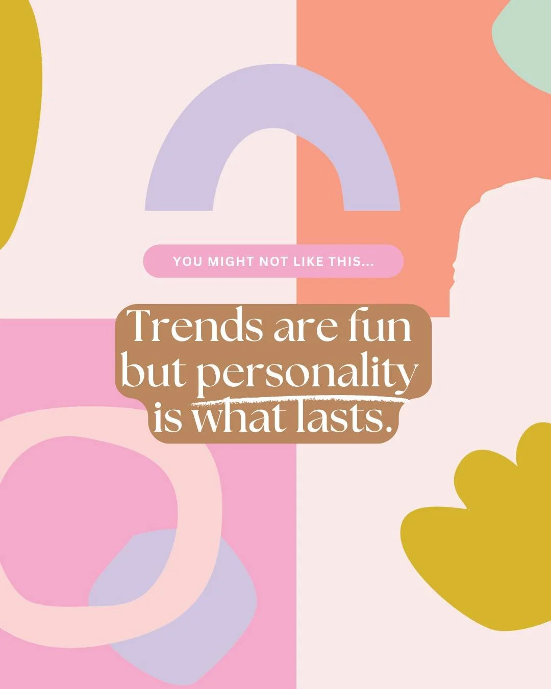 Trends are fun but they&rsquo;re not the foundation and you might no agree with me here!

They come in hot, look great for a minute and then suddenly feel outdated. That&rsquo;s why I don&rsquo;t design based on trends. I actually switch off the tren
