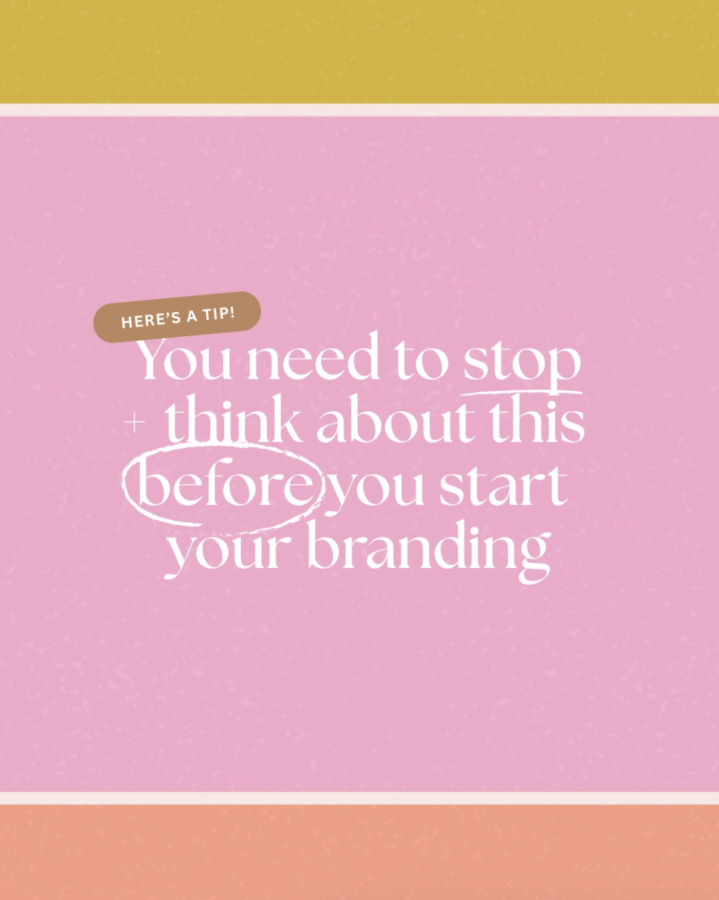 Stop playing it safe!