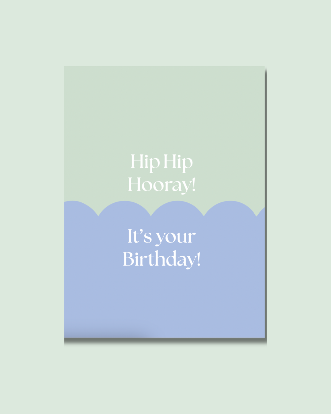 Hip Hip Hooray Birthday | Scallop Blue