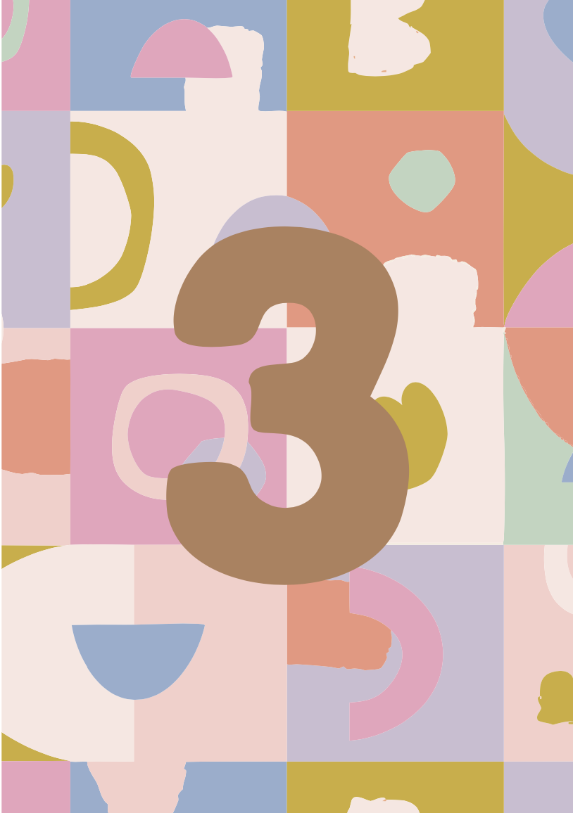 Number 3 pattern birthday card.png
