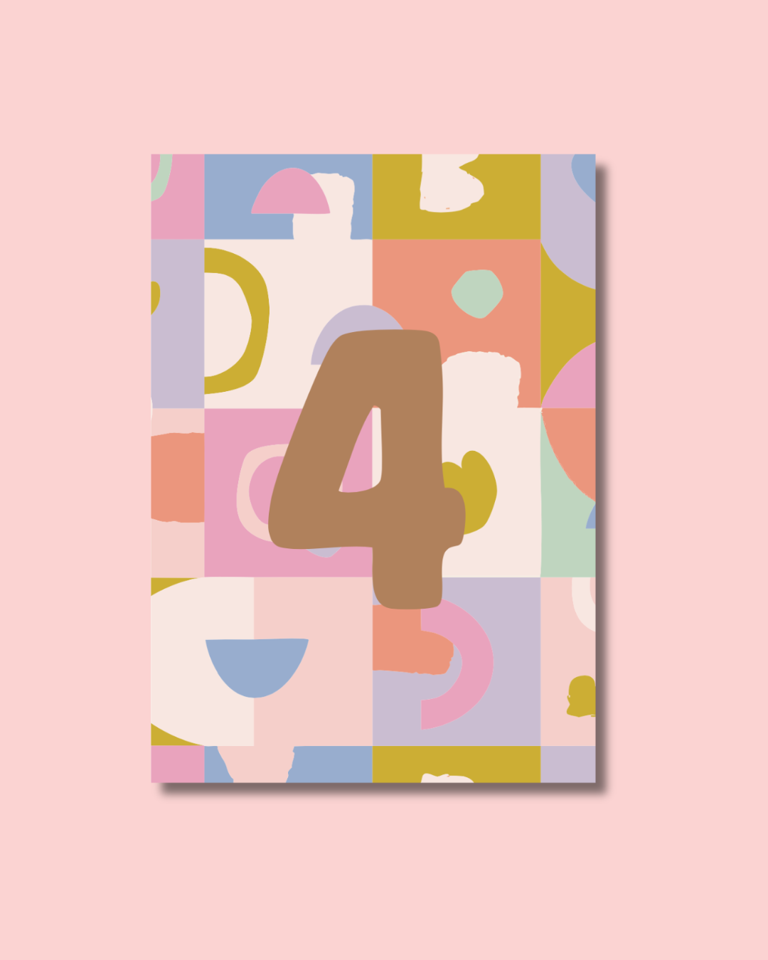 Kids Birthday Card - Number 4 bold pattern.png