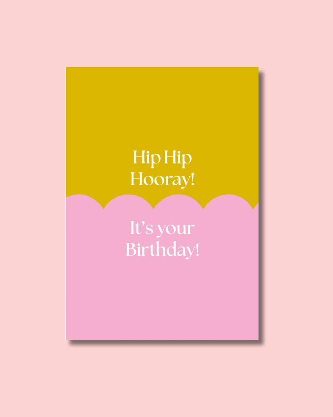 Hip Hip Hooray Birthday | Scallop Pink