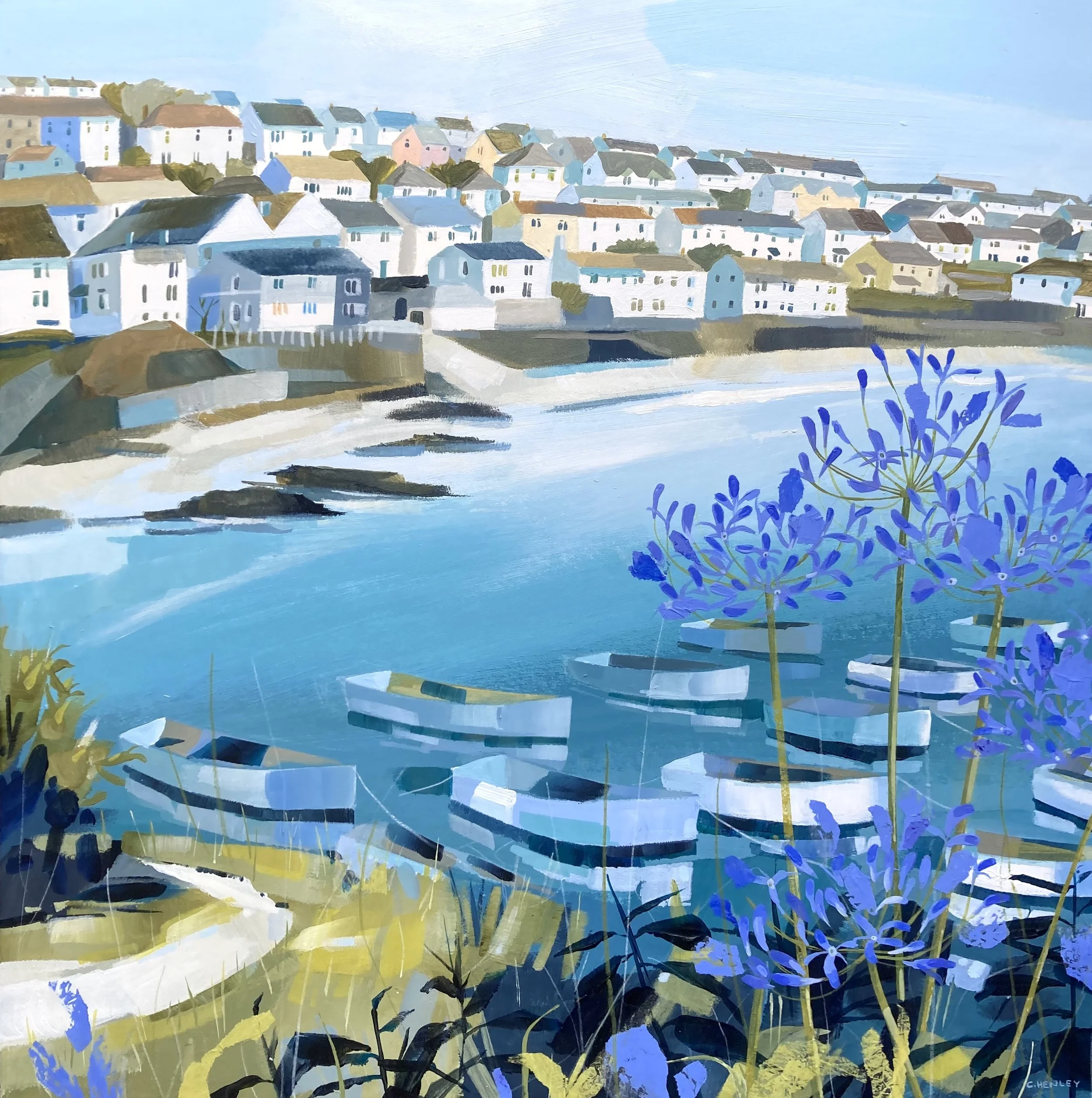 Harbourside Agapanthus, Portscatho.jpg