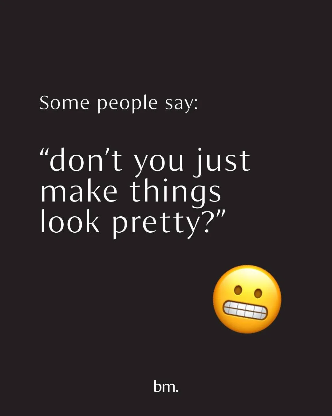 Branding isn&rsquo;t just about making things look nice.
It&rsquo;s about creating clarity, building confidence, and driving real results. 

My clients walk away with more than a logo, they gain a brand that connects, converts, and aligns with their 