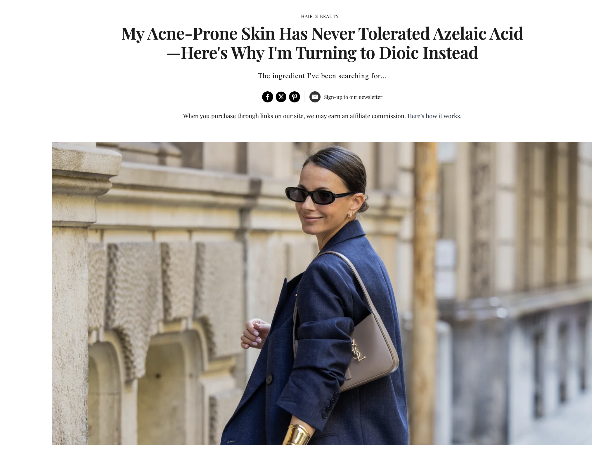 My Acne-Prone Skin Has Never Tolerated Azelaic Acid - Here's Why I'm Turning to Dioic Instead for Marie Clare