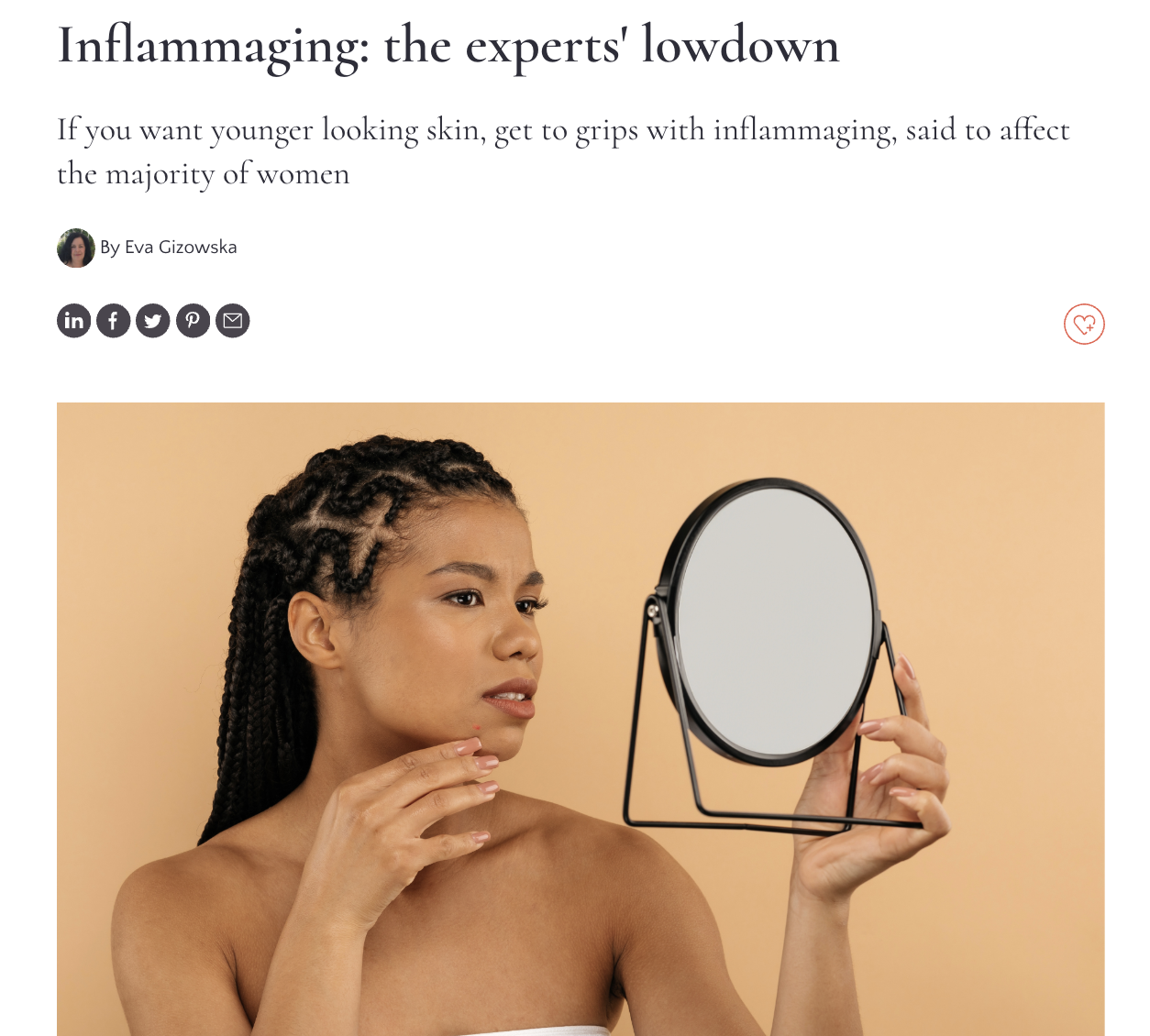 Inflammaging: the experts' lowdown for Etre Vous