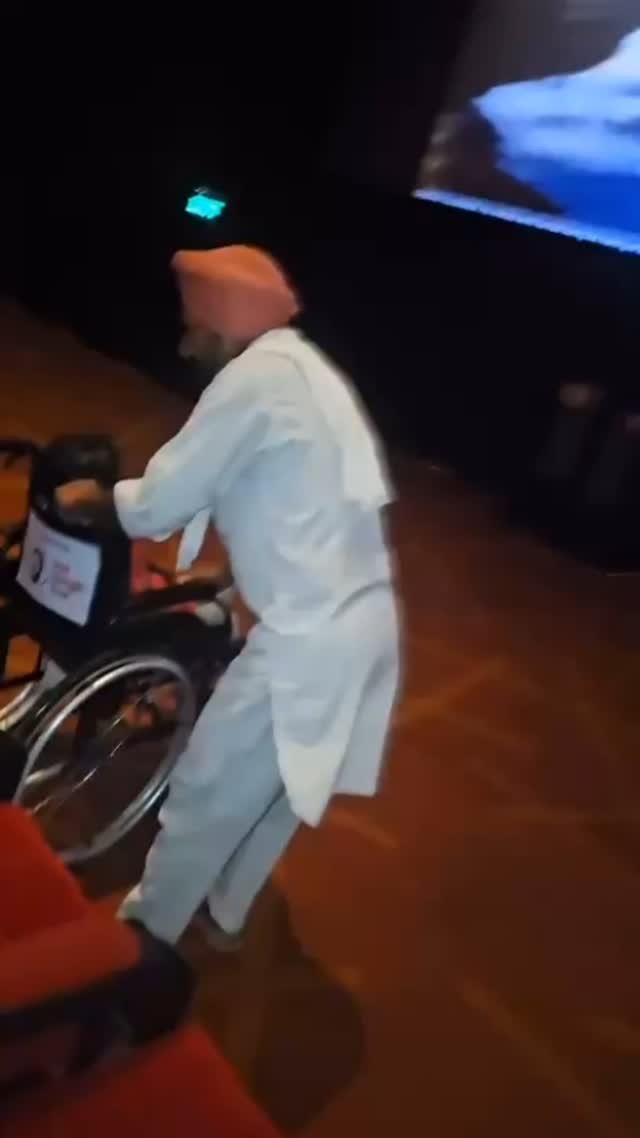 Remember that young girl we bought an electric wheel chair for? First time in her life she has gone in it to a cinema. Just look at the happiness in her eyes. We take our kids out for food, holidays, cinemas etc etc just to see them happy and smile b
