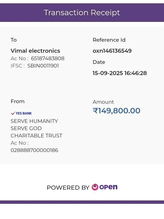 20 semi automatic washing machines of 8 kg capacity purchased with support from Jet Singh Trust. These machines will be distributed to flood affected families who is under immense financial pressure , 2023 flood hit them hard but this 2025 flood brok