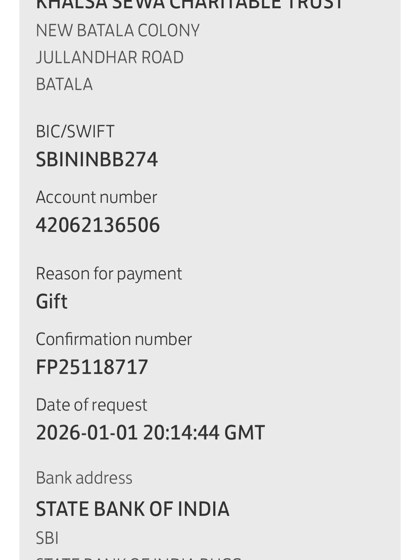 Another &pound;6k of your kindly donated monies sent for a new business start up, a young girls wedding, 2 new house builds and a donation for the running costs of the orphanage. A big thank you to everyone for donating and supporting these really po
