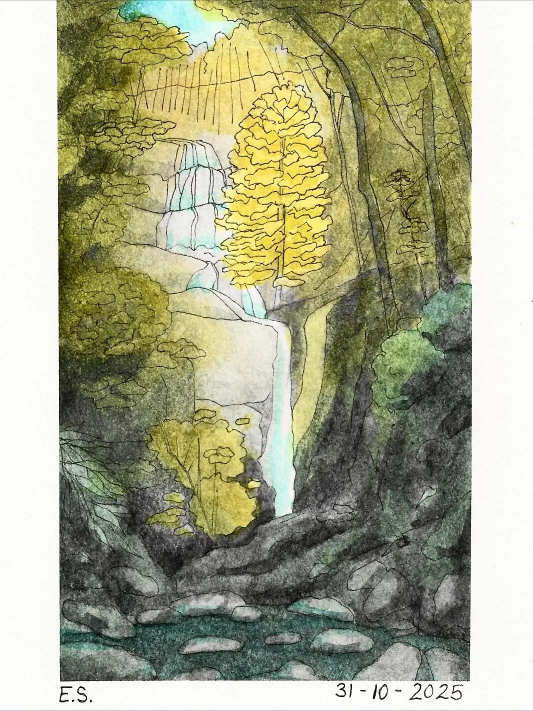 Instagram doesn&rsquo;t like the image shape here, but anyway here is daily painting 31/31! Thank you for looking at the paintings every day this month! I&rsquo;m thankful to be done with the challenge but also thankful for the growth and results of 