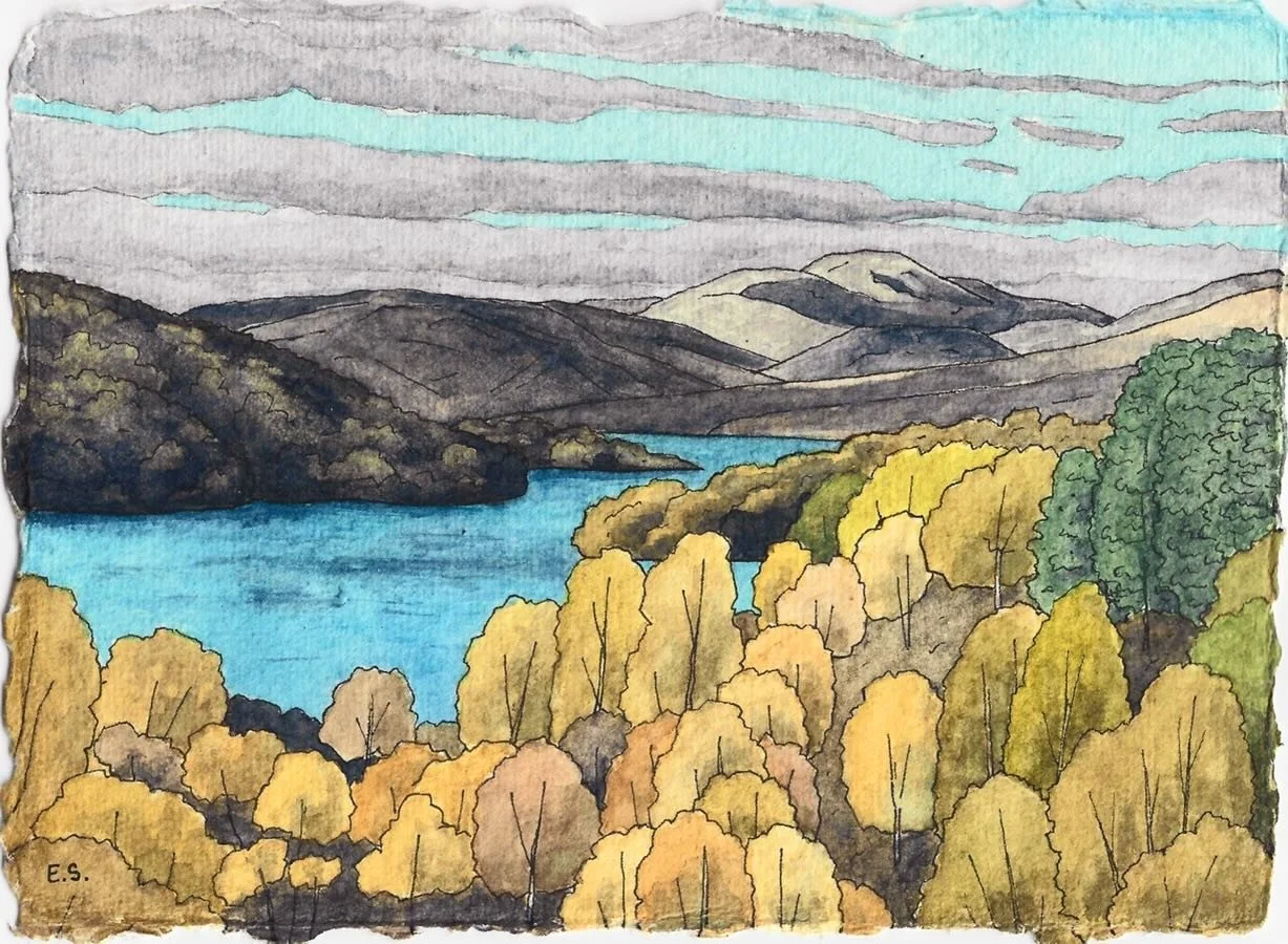 One of my favourite recent commissions! I had painted this view of Loch Katrine in October as one of my daily paintings, but since it was for a daily painting challenge, I couldn&rsquo;t give it the time and attention it deserved. I was delighted to 